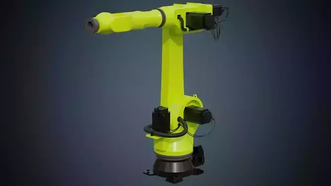 Industrial Robot 4 Basic Low-poly 3D model