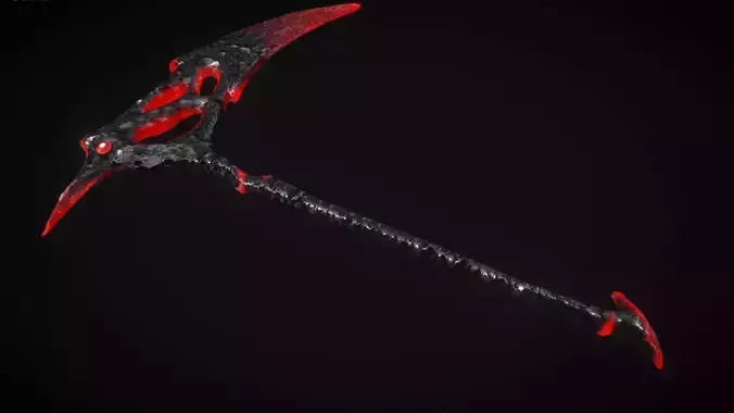 Demonic Scythe - Game Ready