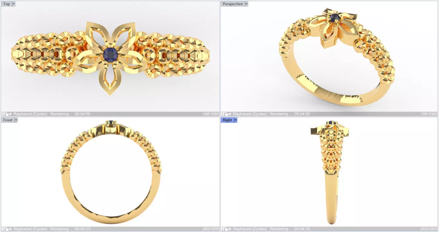 Digital Preciousness Custom-made ring in 3D modeling 3D print model_0