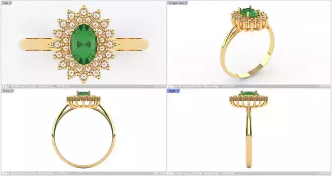 Digital Preciousness Custom-made ring in 3D modeling