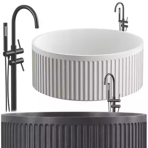 Doric 1350 Round Freestanding Bath