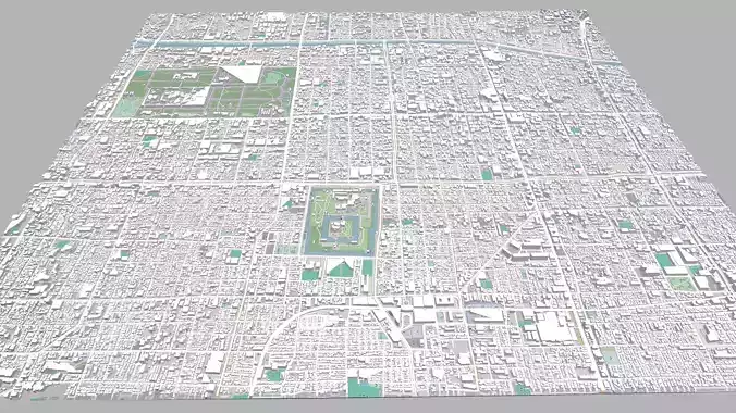 Cityscape Kioto Japan 3D model