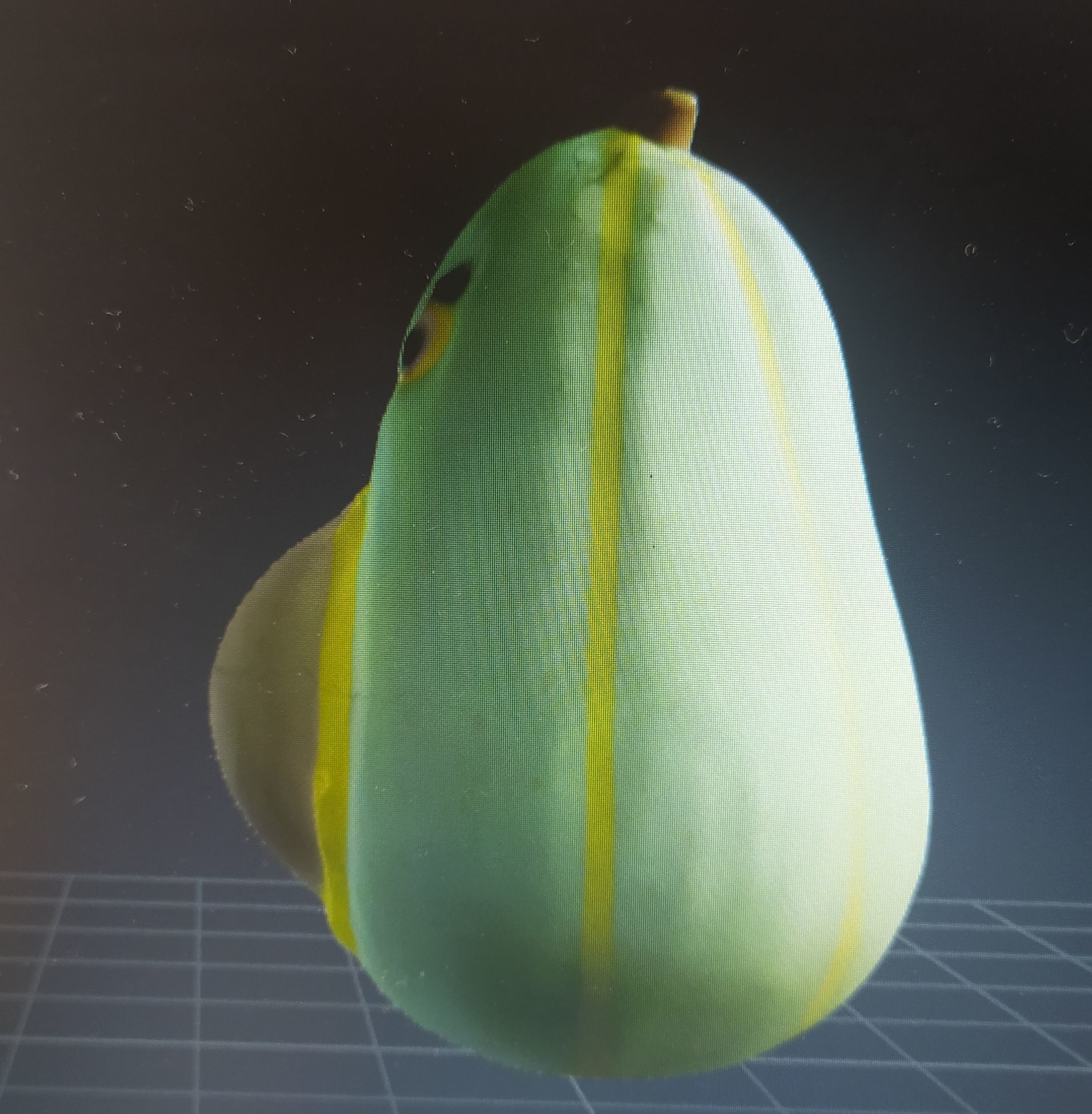 plush avocado Low-poly 3D model_5