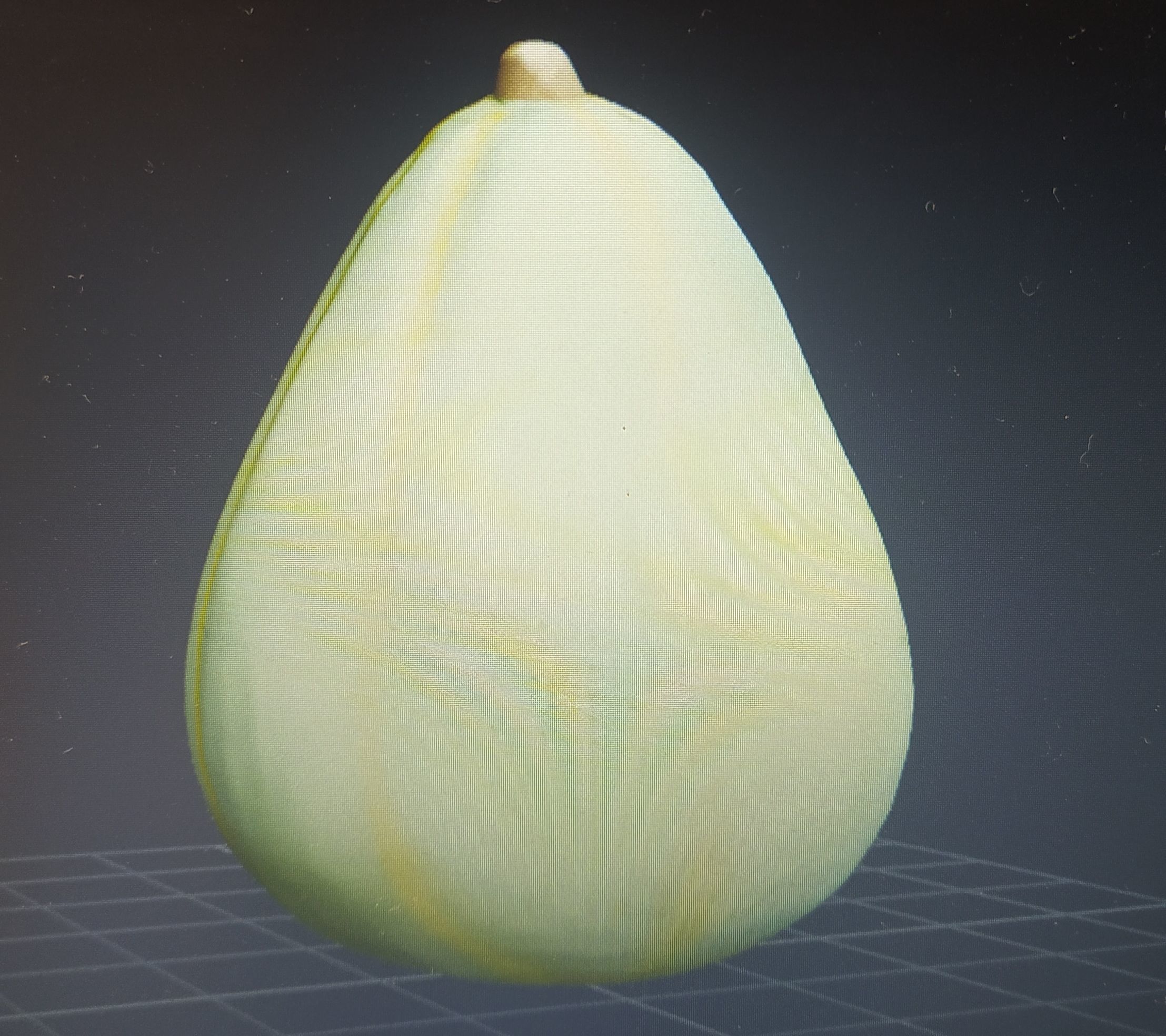 plush avocado Low-poly 3D model_6