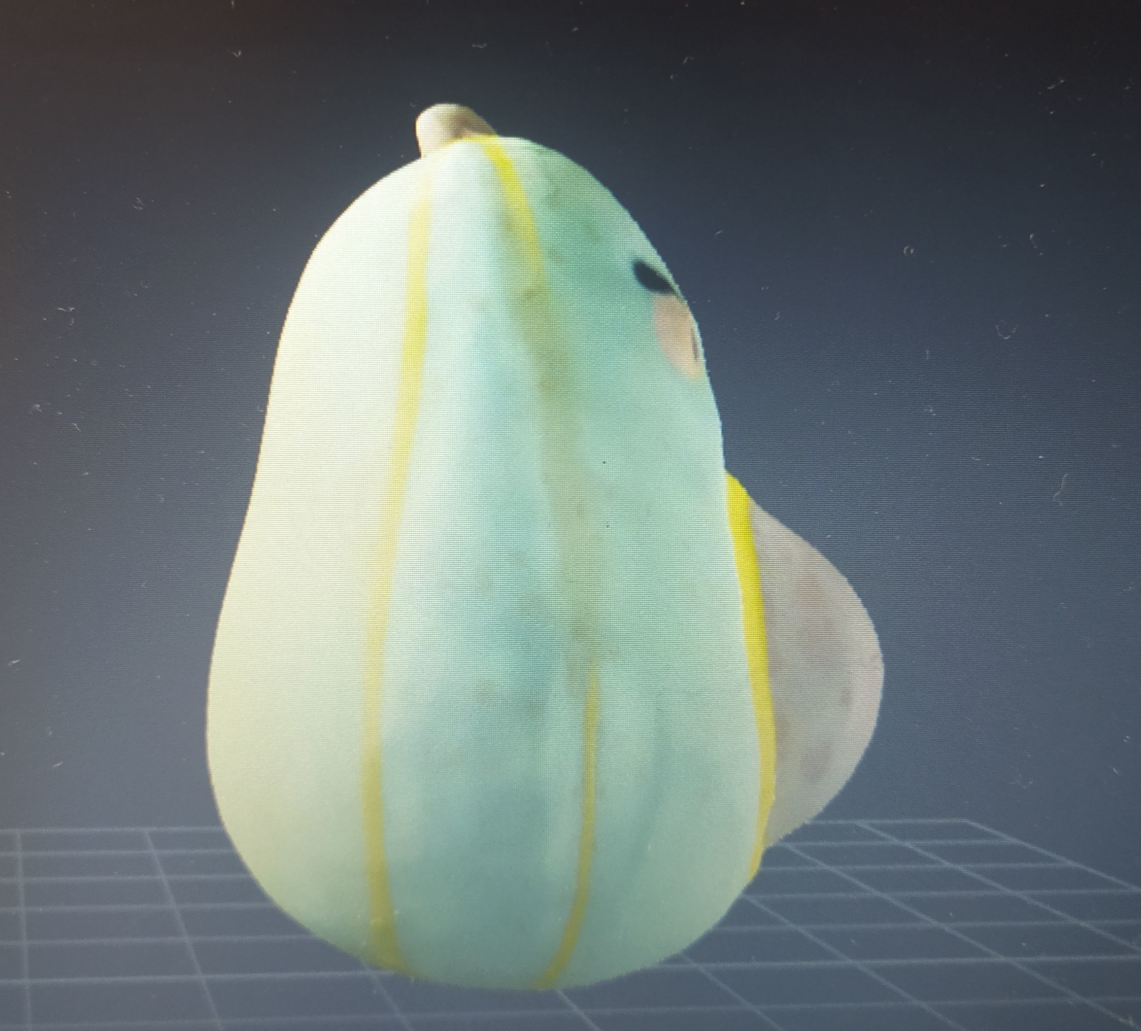 plush avocado Low-poly 3D model_7