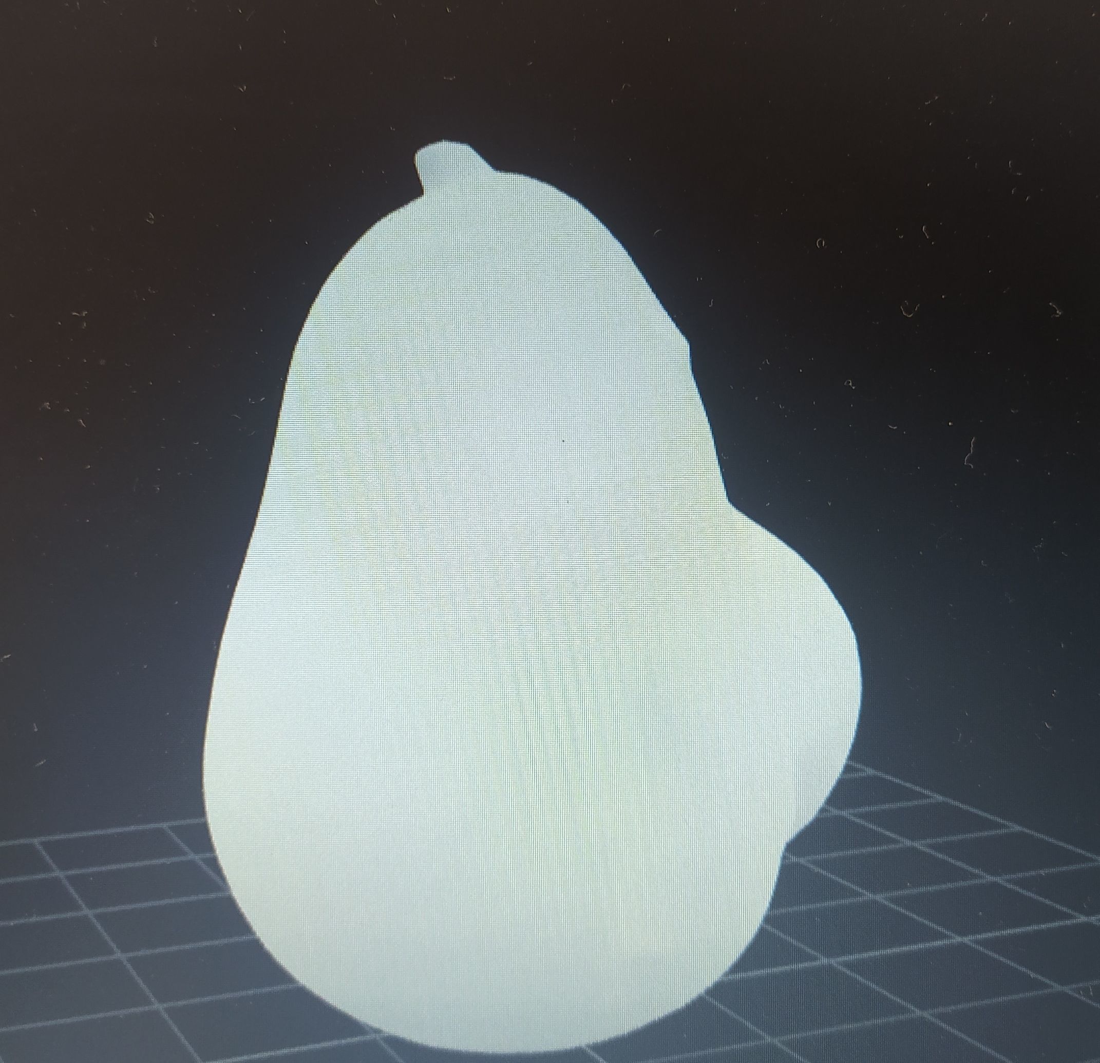plush avocado Low-poly 3D model_3