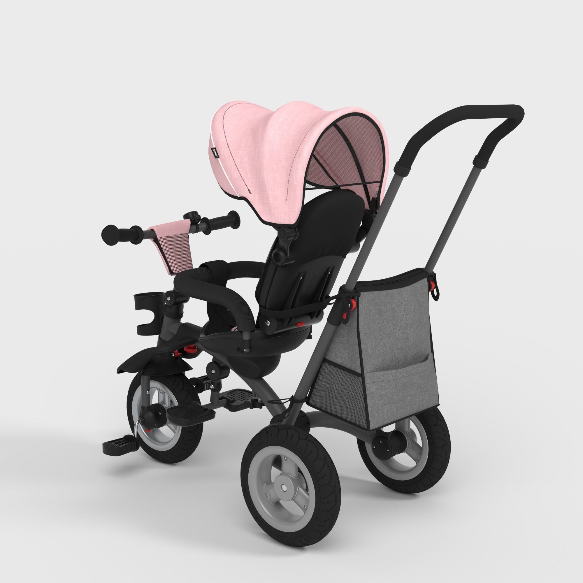 FOLDING BABY TRICYCLE 3D model_4