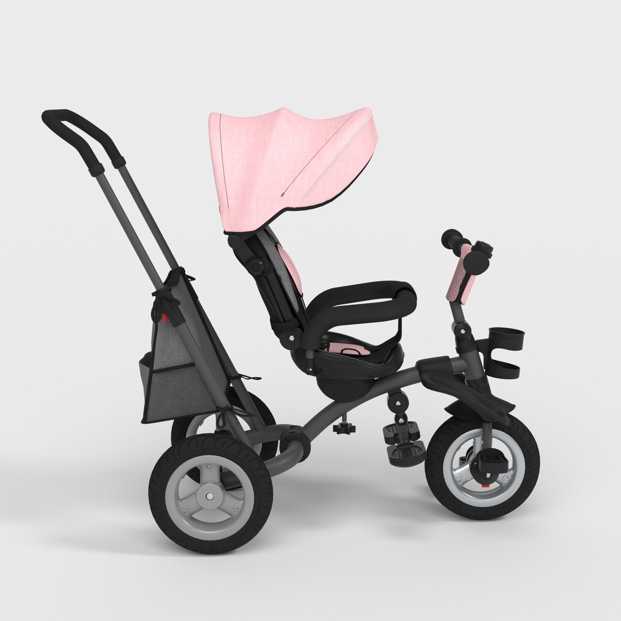 FOLDING BABY TRICYCLE 3D model_2