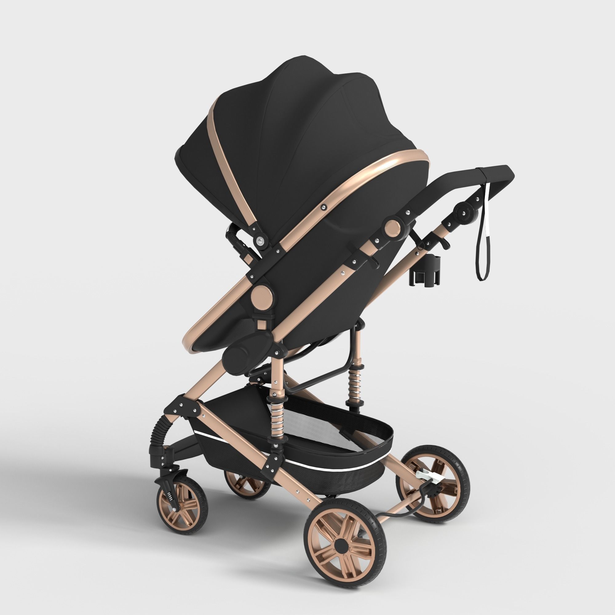 FOLDABLE PRAM STROLLER  3D model_4