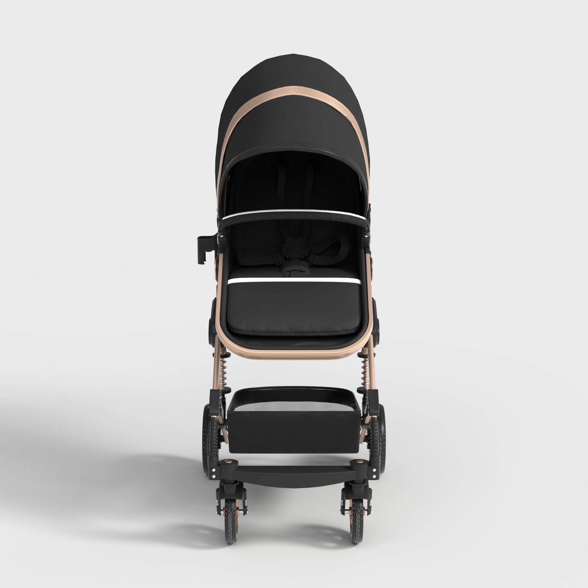 FOLDABLE PRAM STROLLER  3D model_1