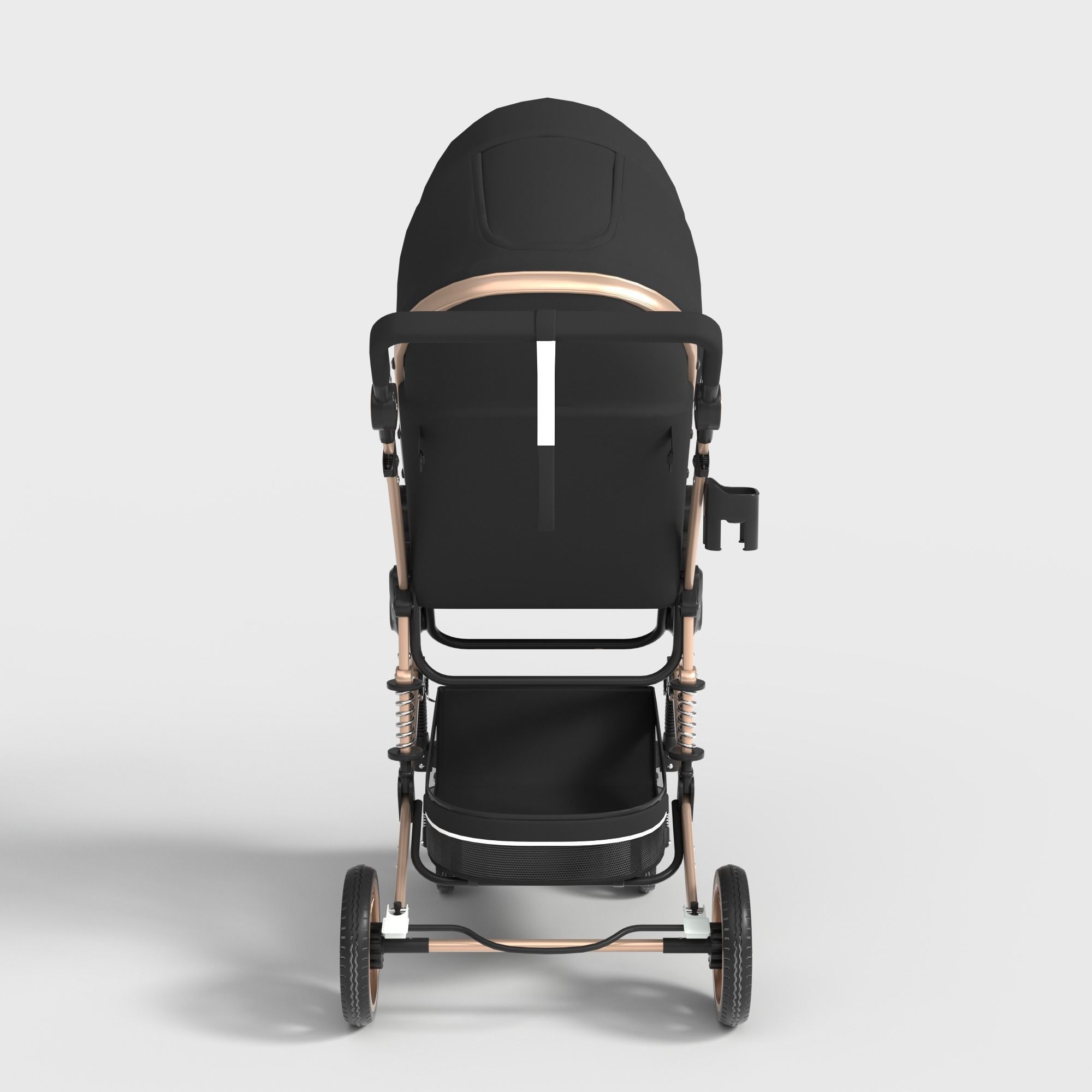 FOLDABLE PRAM STROLLER  3D model_3