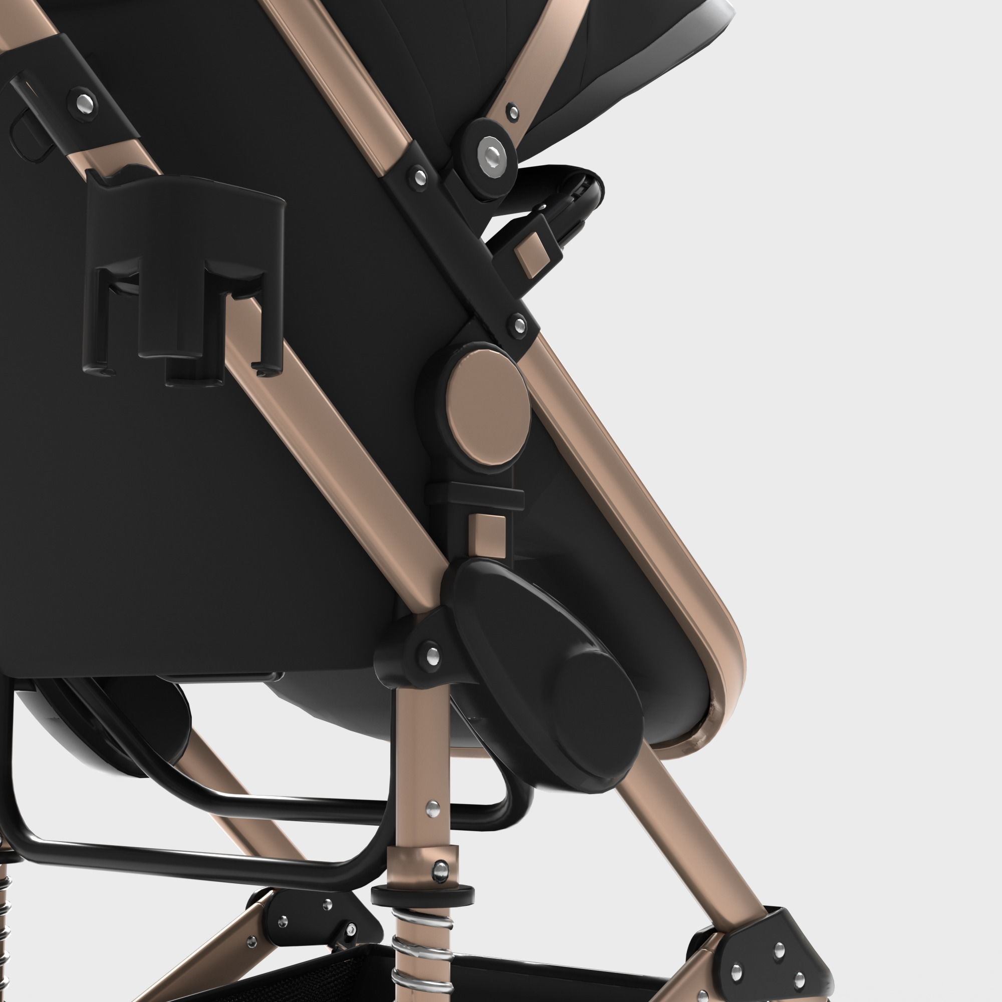 FOLDABLE PRAM STROLLER  3D model_5