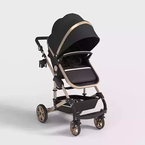 FOLDABLE PRAM STROLLER  3D model