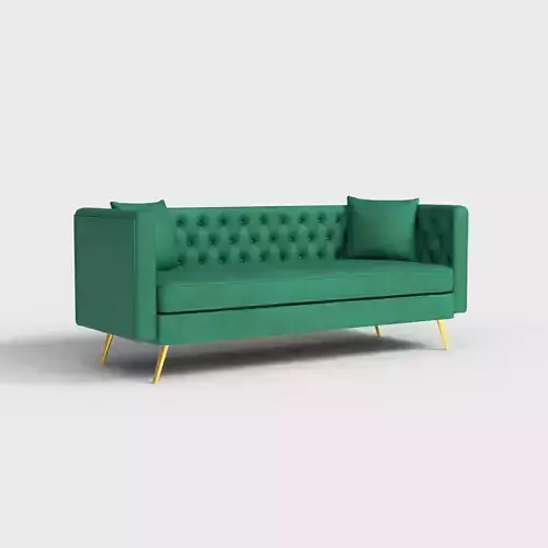 VELVET GREEN SOFA