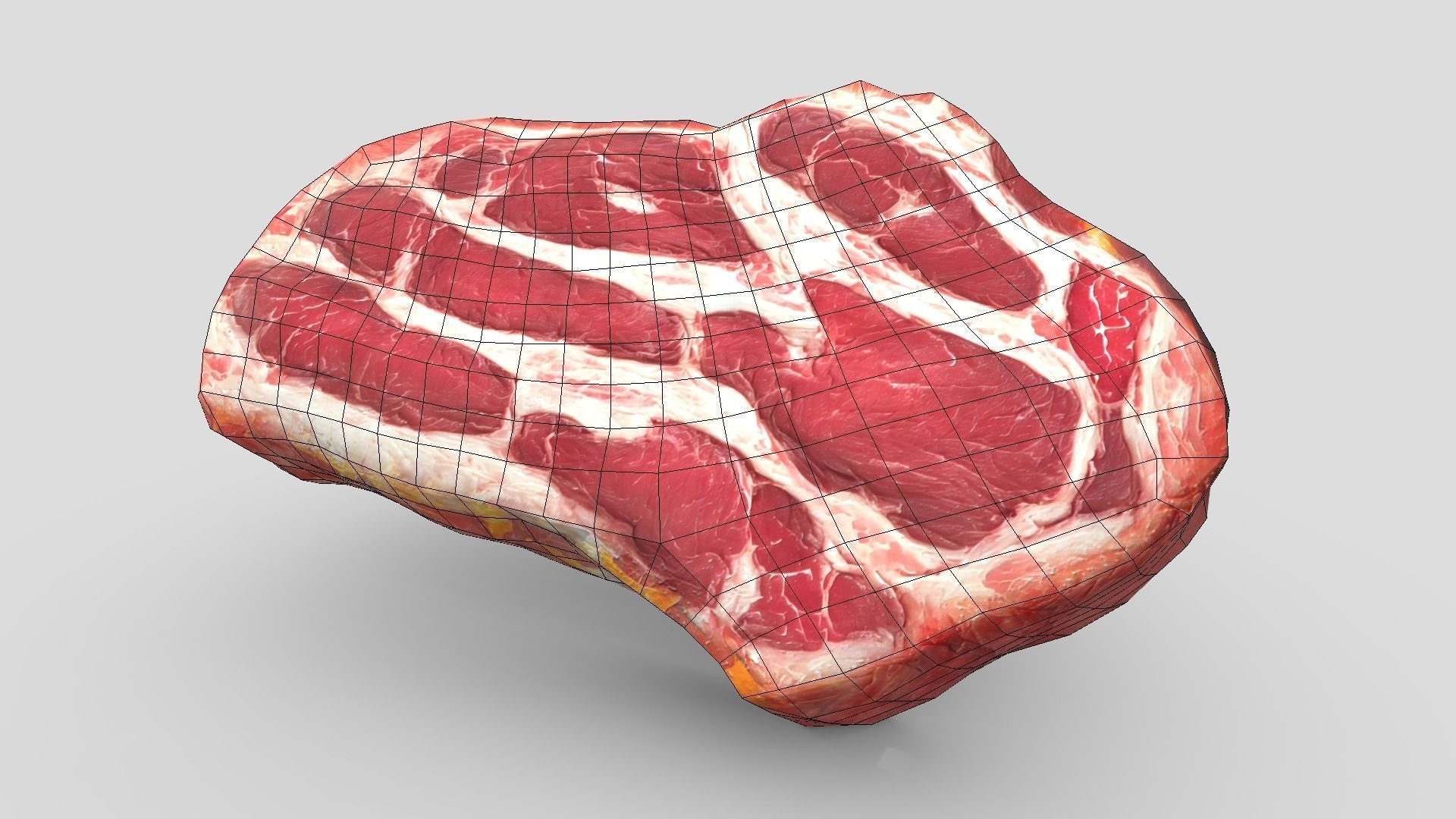 Medium Cooked Steak 3 3D model_2