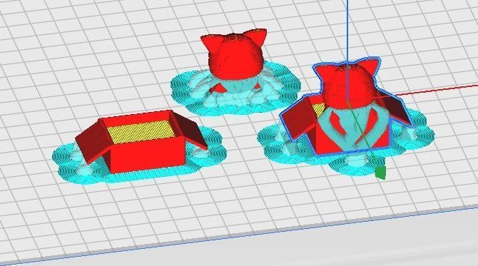 Cute cat in a box 3D print model_16