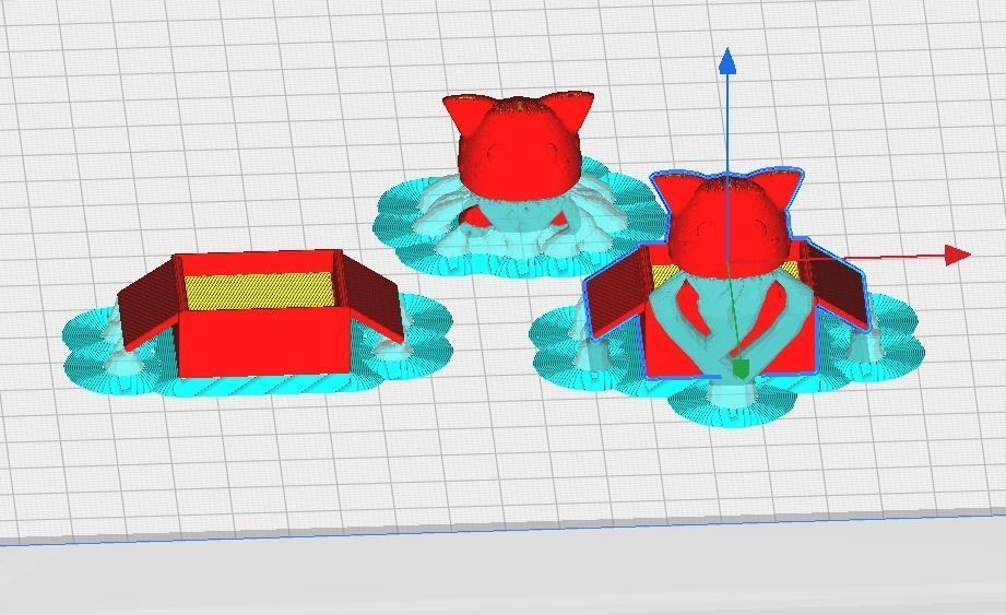 Cute cat in a box 3D print model_14