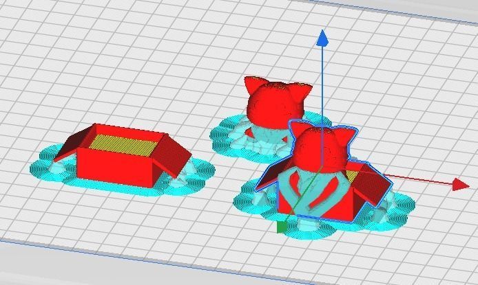 Cute cat in a box 3D print model_15