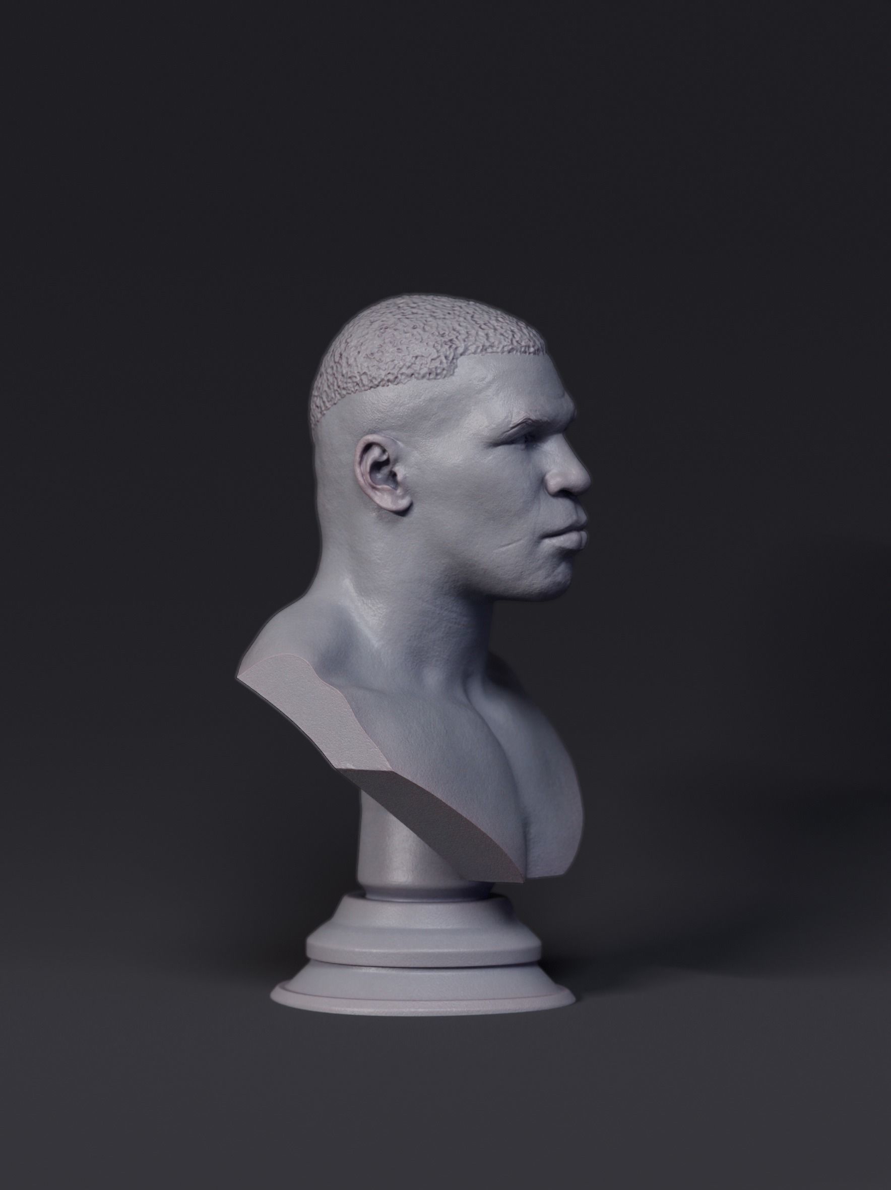 Mike Tyson Bust 3D print model_7
