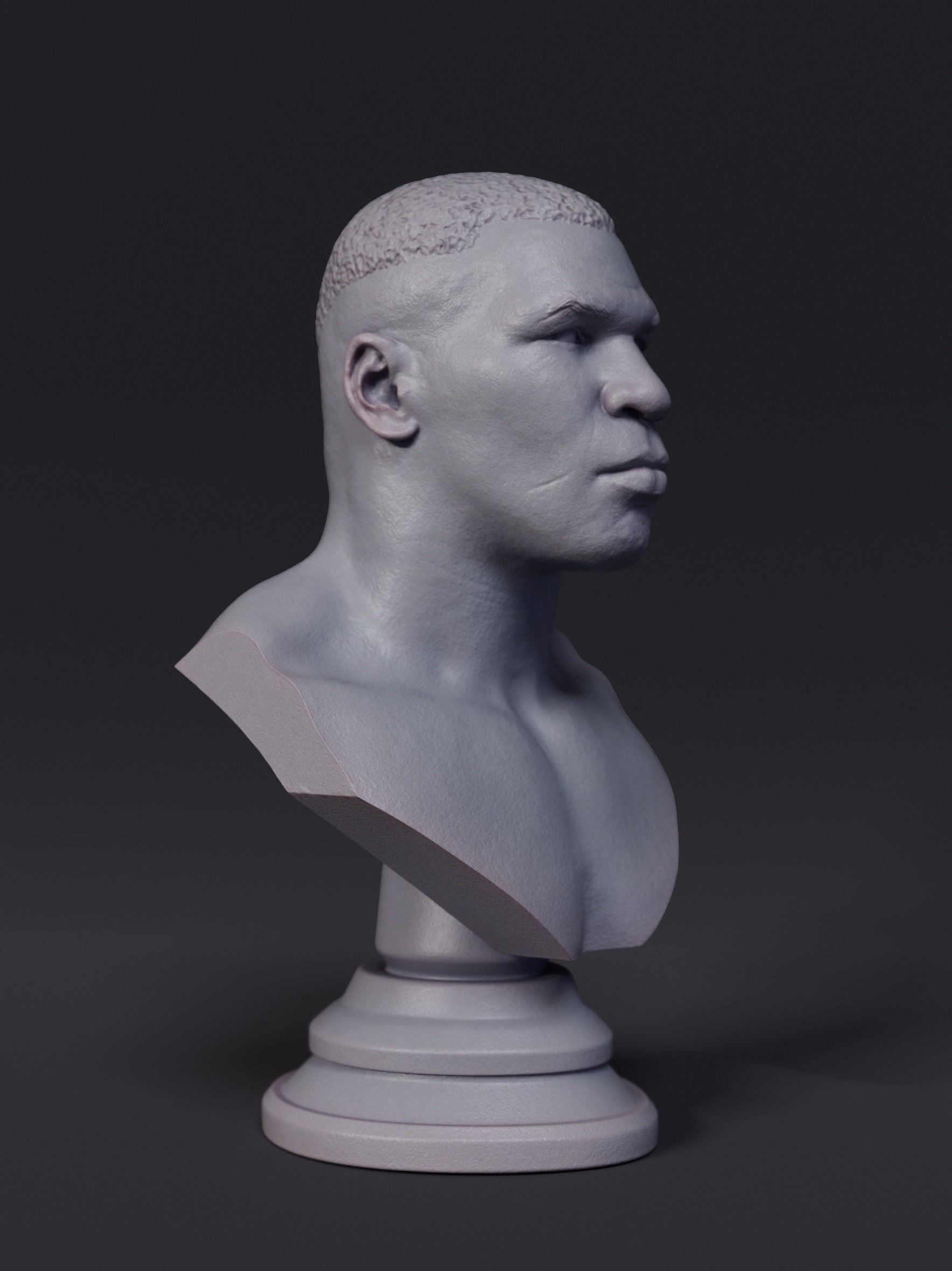 Mike Tyson Bust 3D print model_3