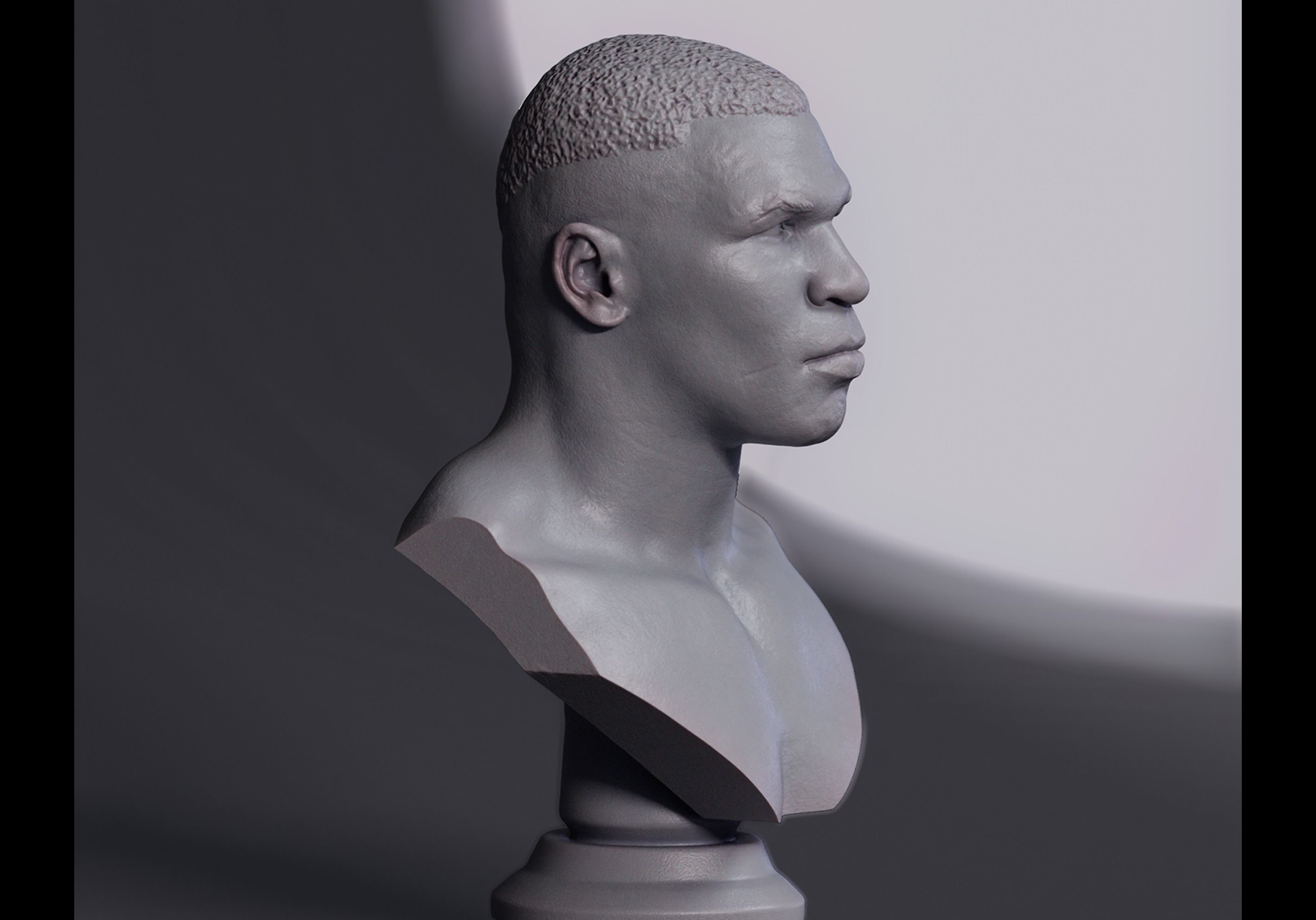 Mike Tyson Bust 3D print model_2