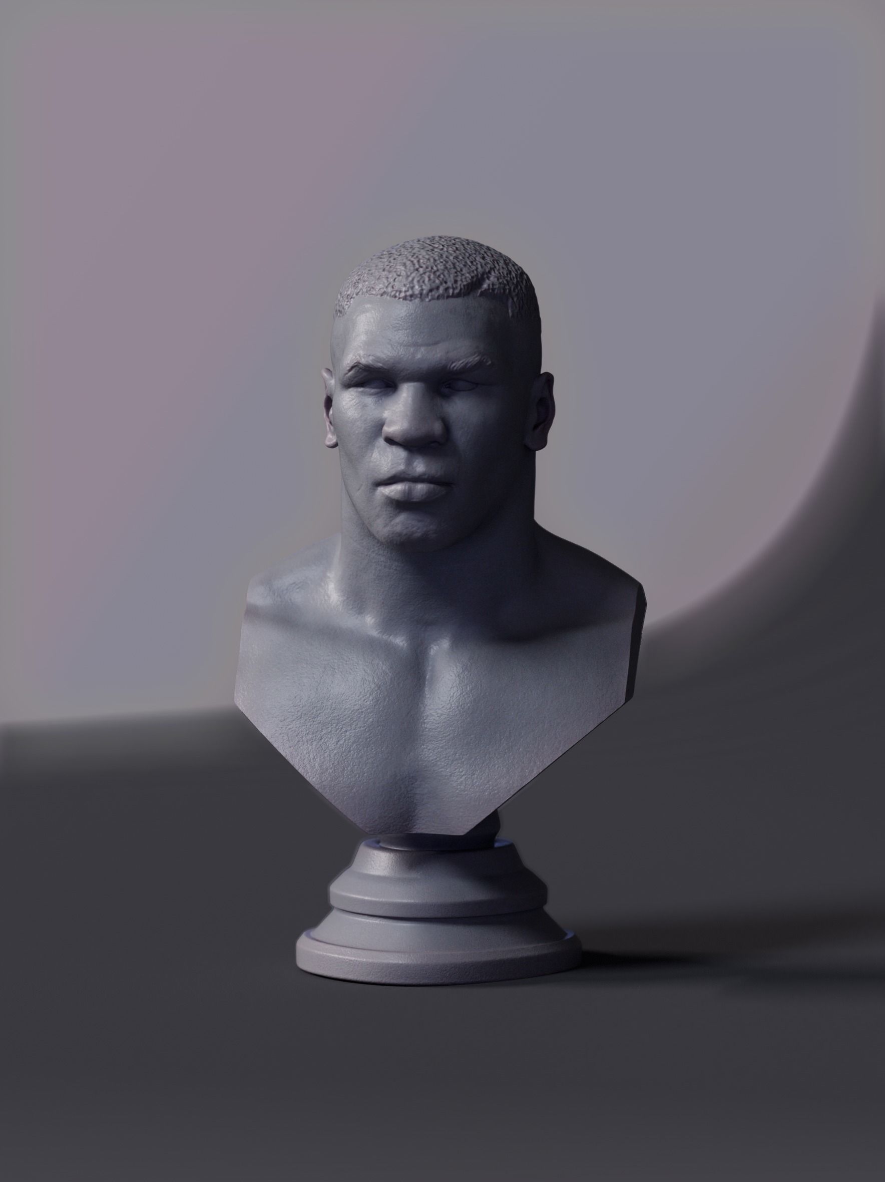 Mike Tyson Bust 3D print model_11