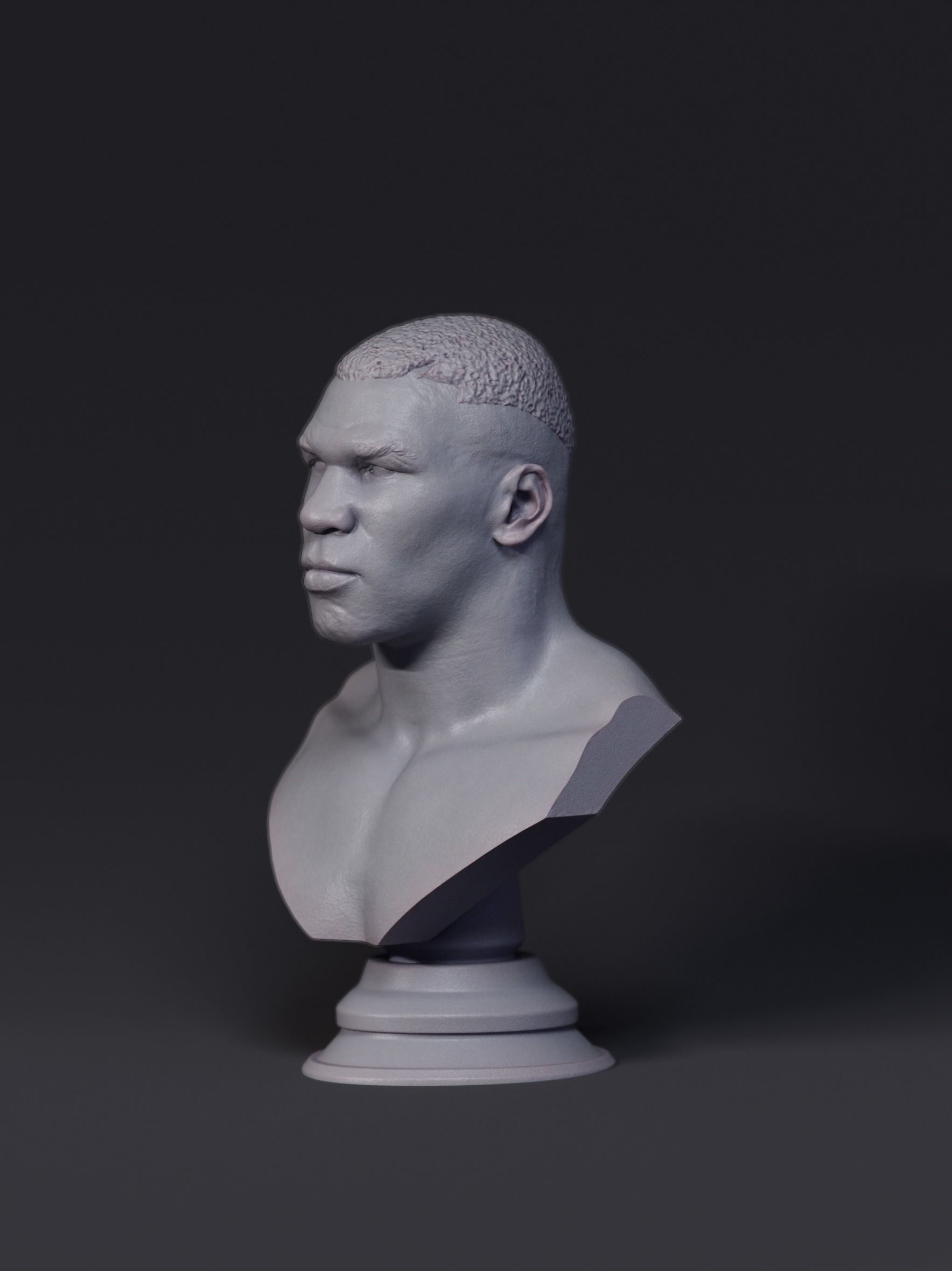 Mike Tyson Bust 3D print model_8
