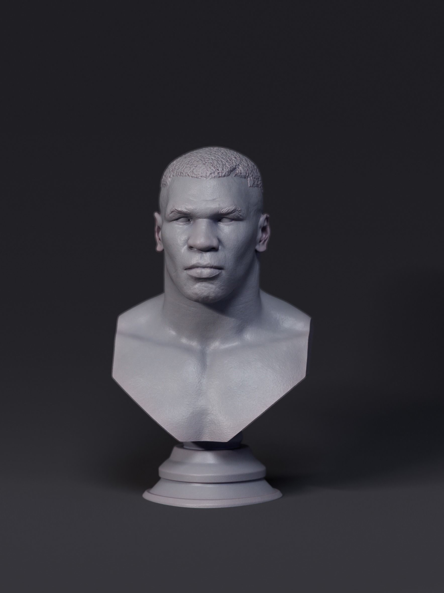 Mike Tyson Bust 3D print model_6