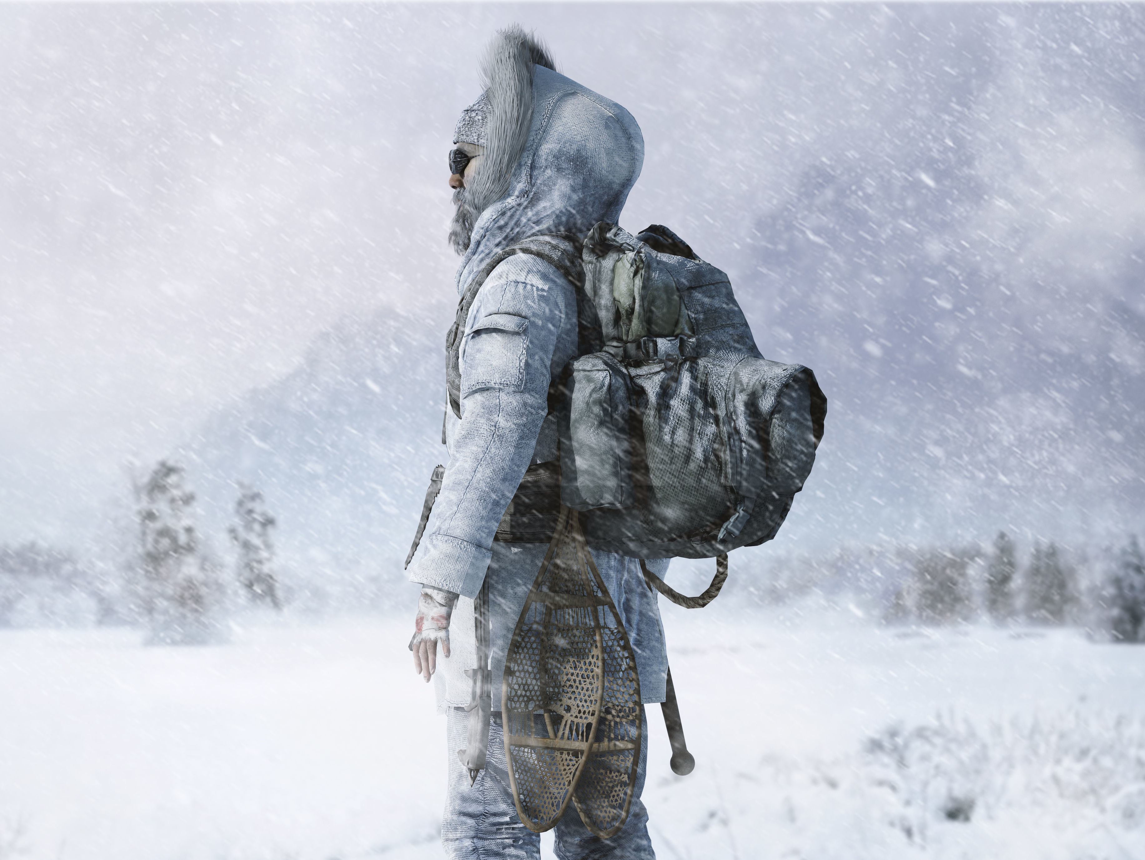 Snow Survivor Low-poly 3D model_7