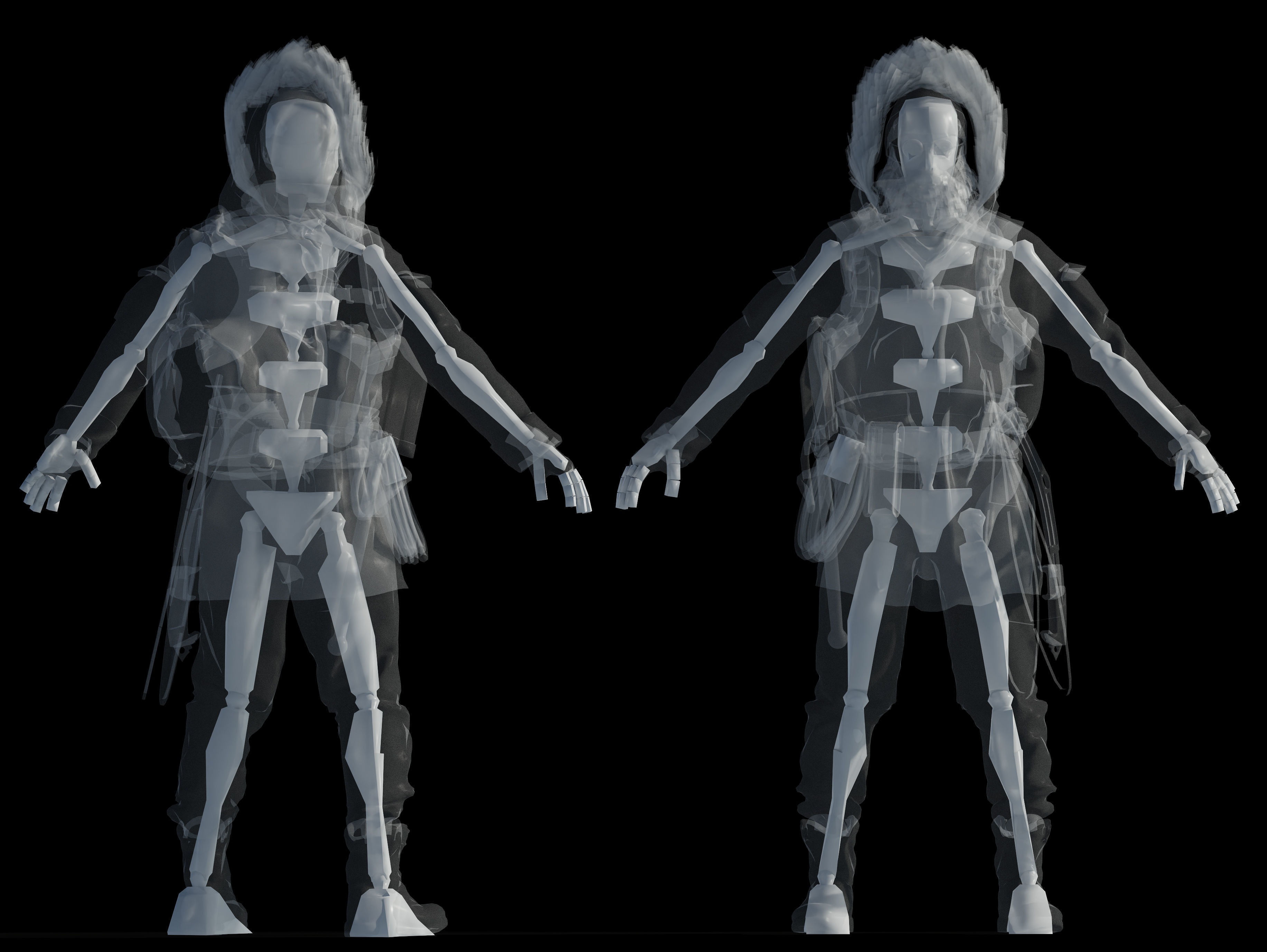 Snow Survivor Low-poly 3D model_10