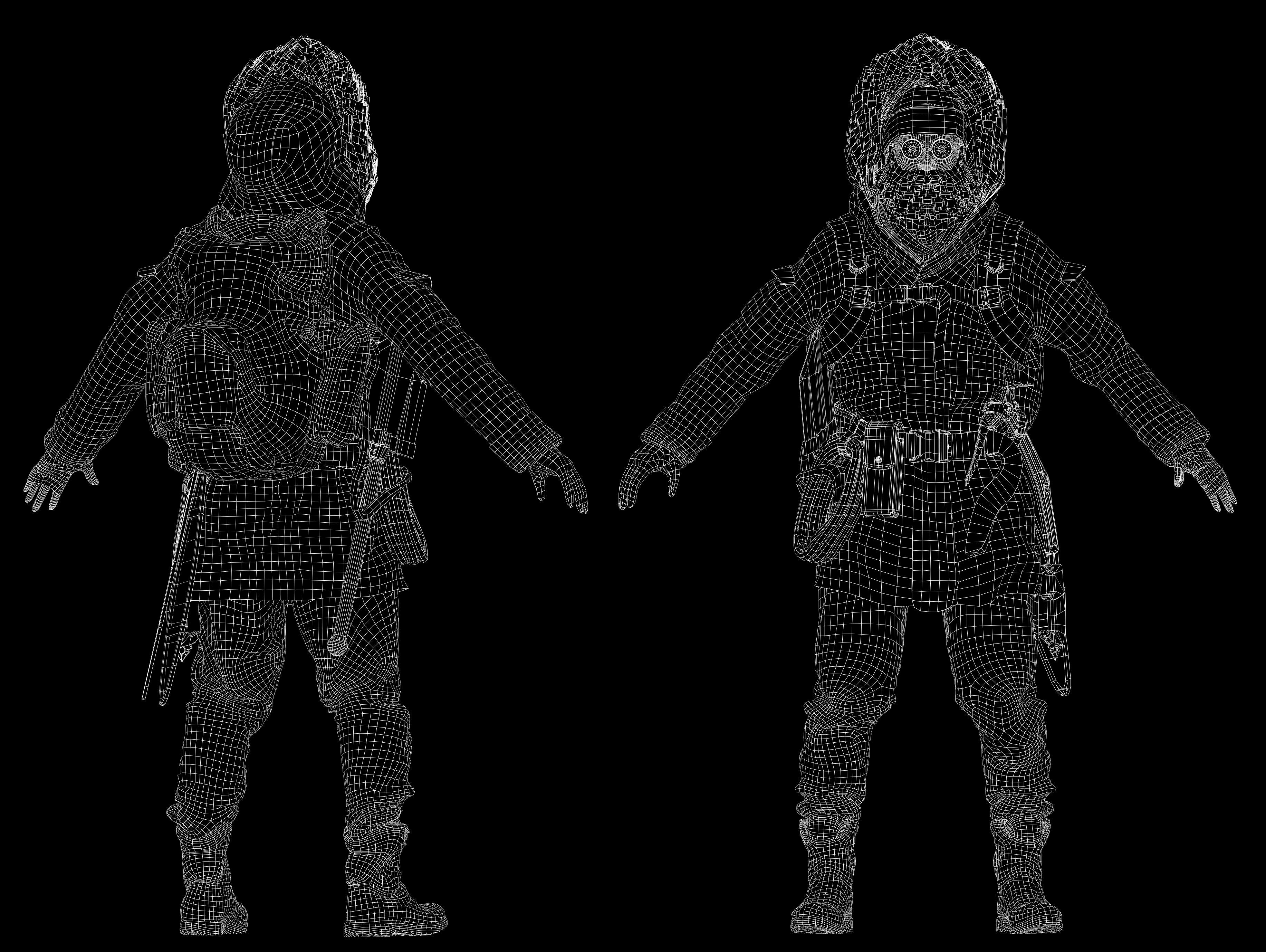 Snow Survivor Low-poly 3D model_11