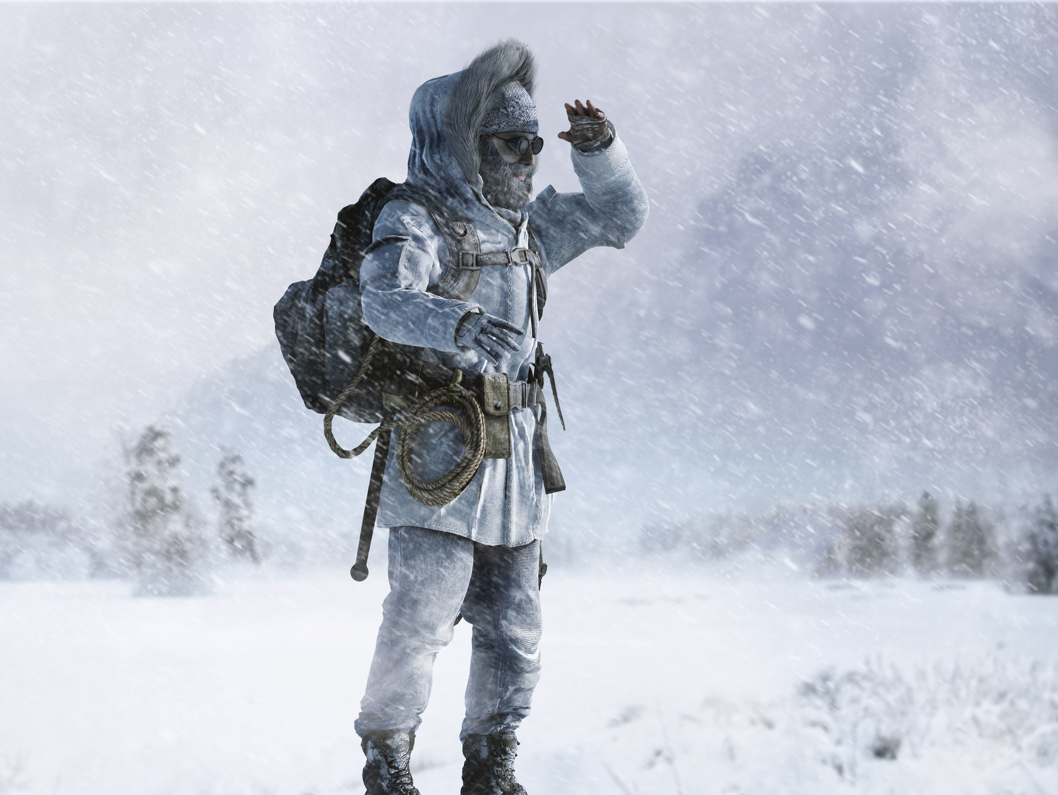 Snow Survivor Low-poly 3D model_5