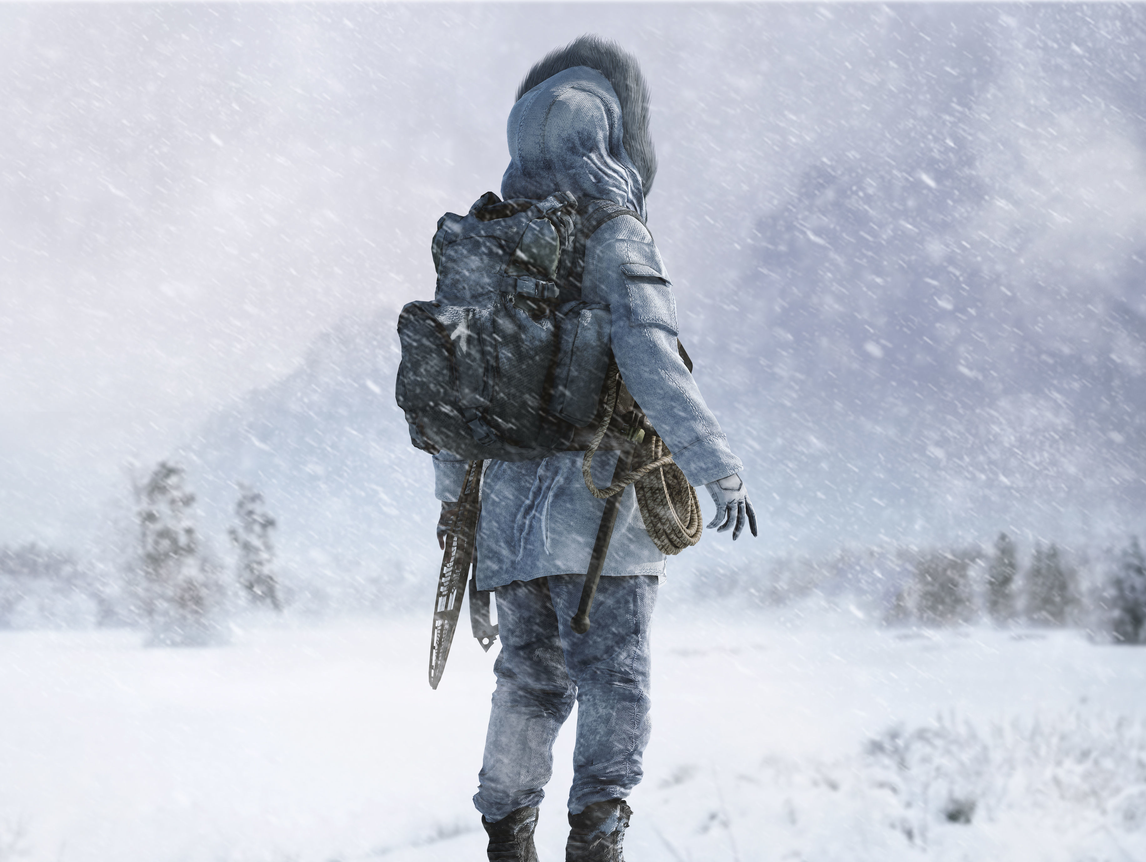 Snow Survivor Low-poly 3D model_6