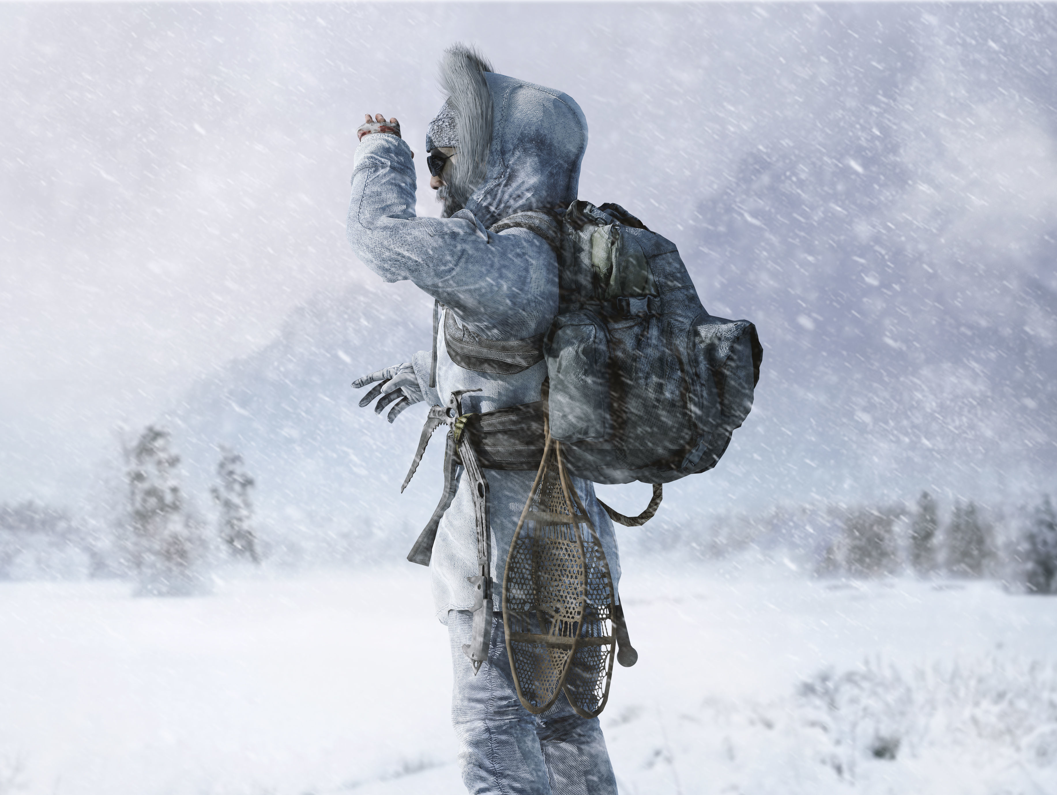 Snow Survivor Low-poly 3D model_9