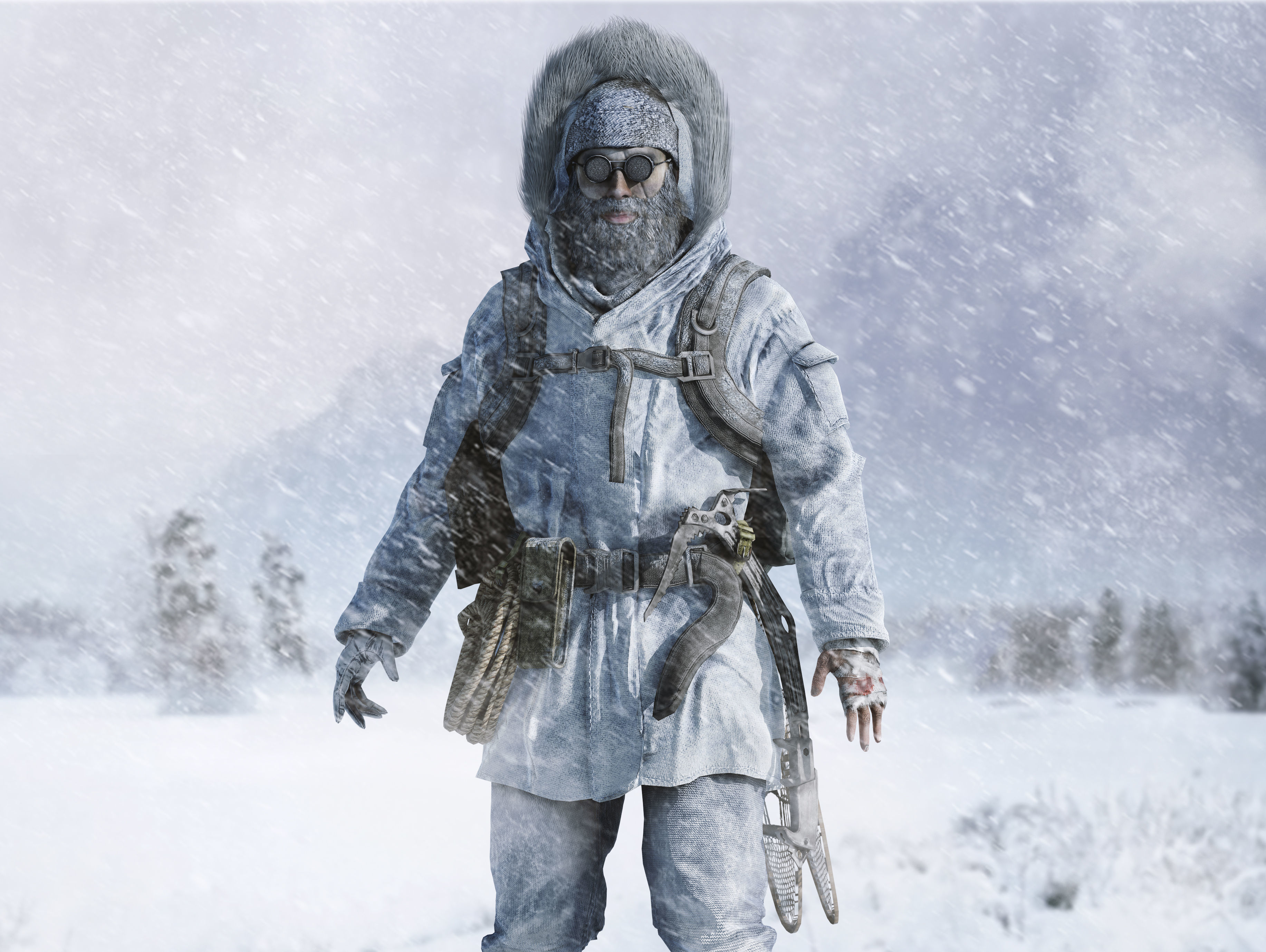 Snow Survivor Low-poly 3D model_2