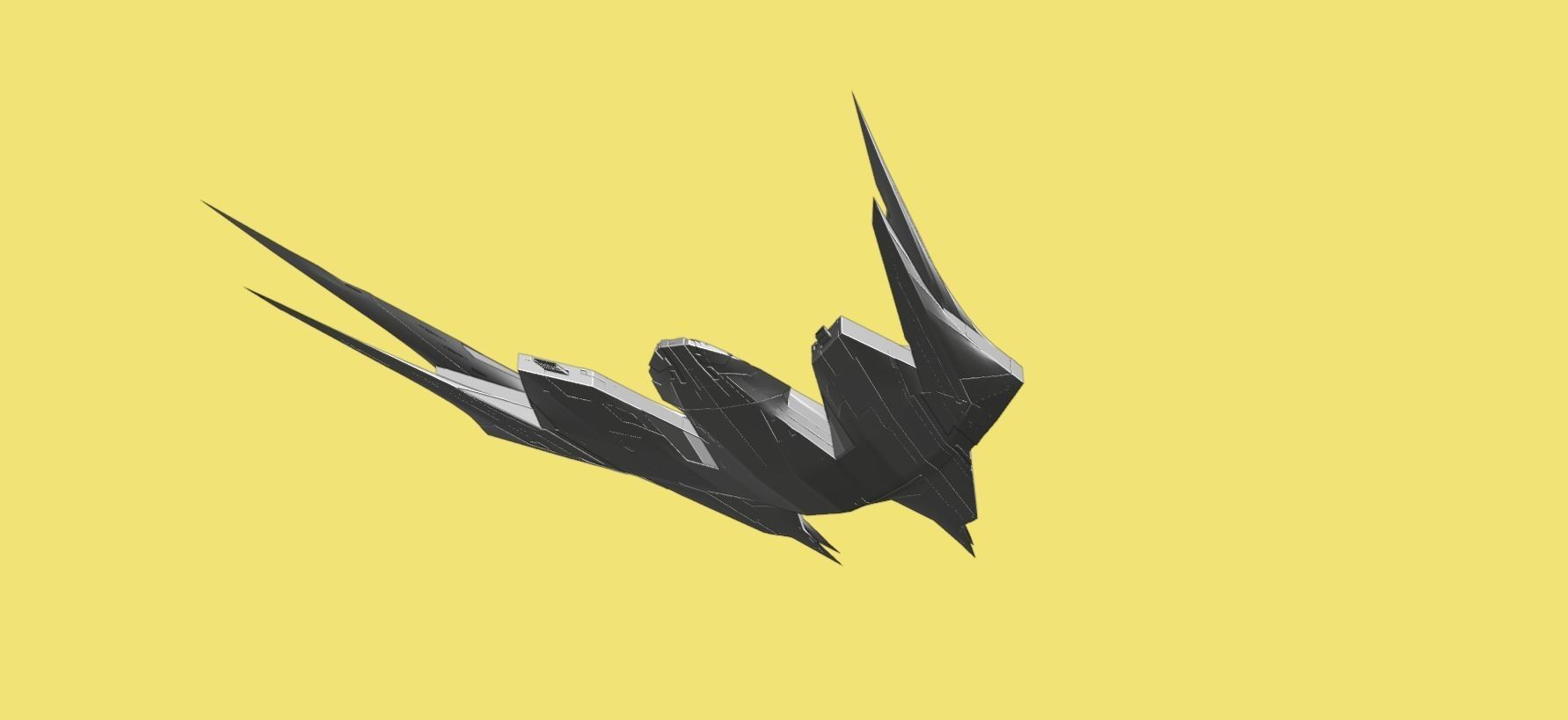 Raider Spaceship 3D model_36