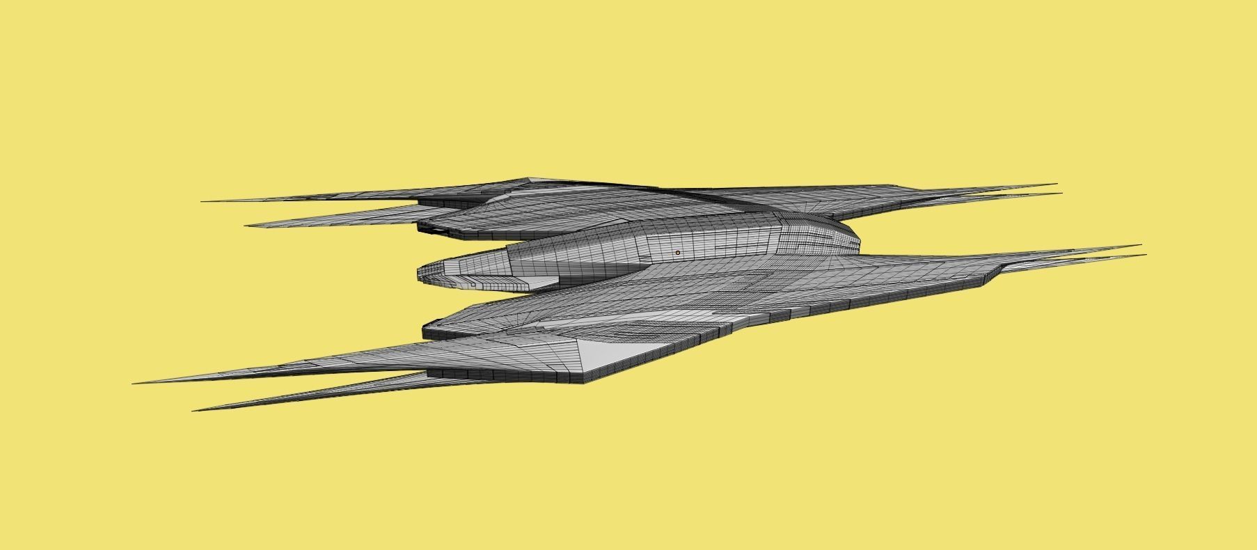 Raider Spaceship 3D model_37