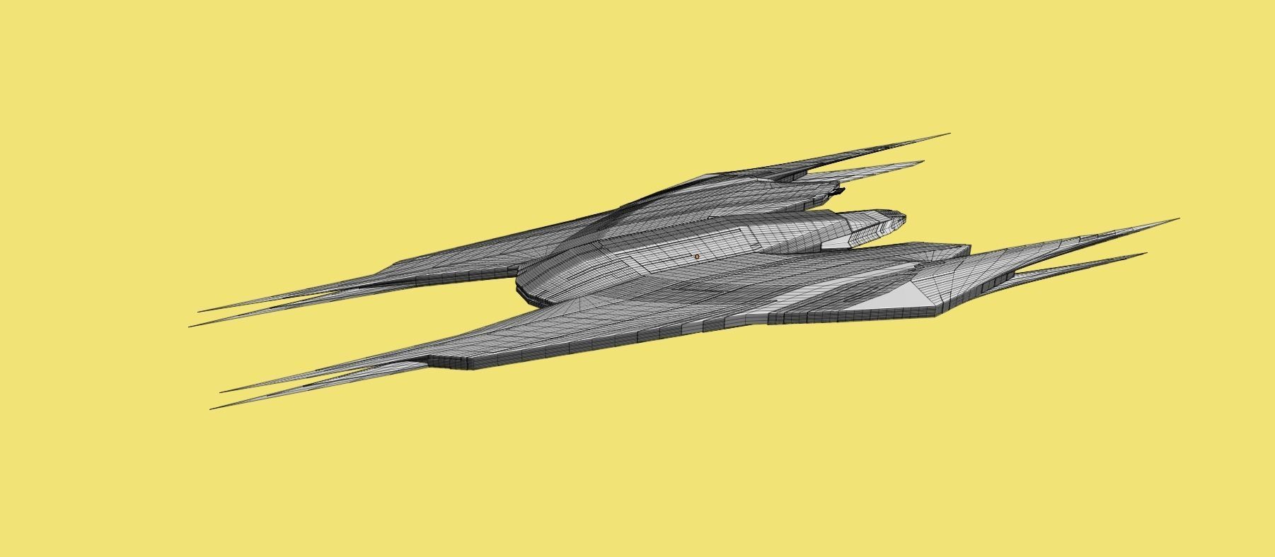 Raider Spaceship 3D model_41