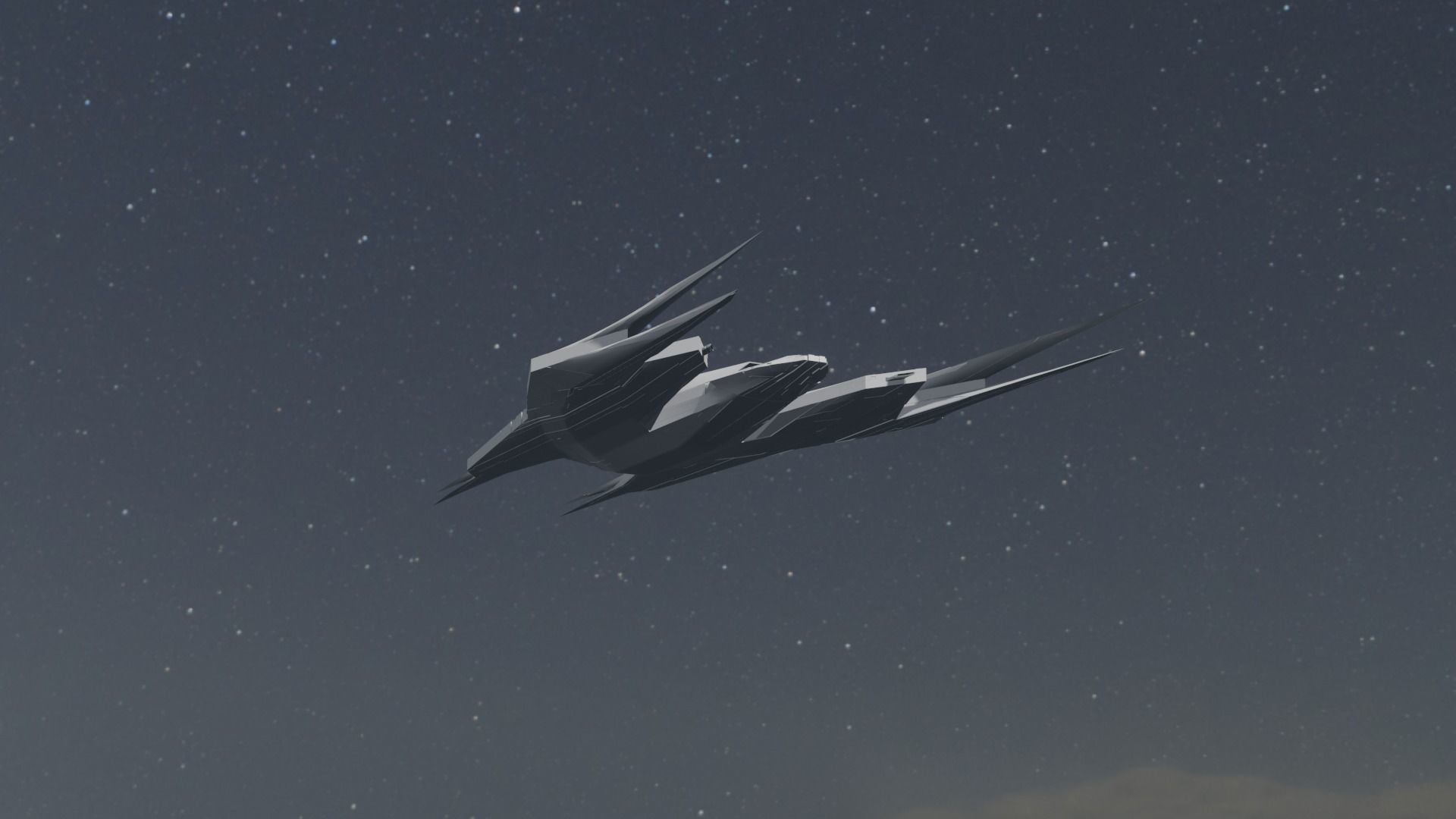 Raider Spaceship 3D model_28