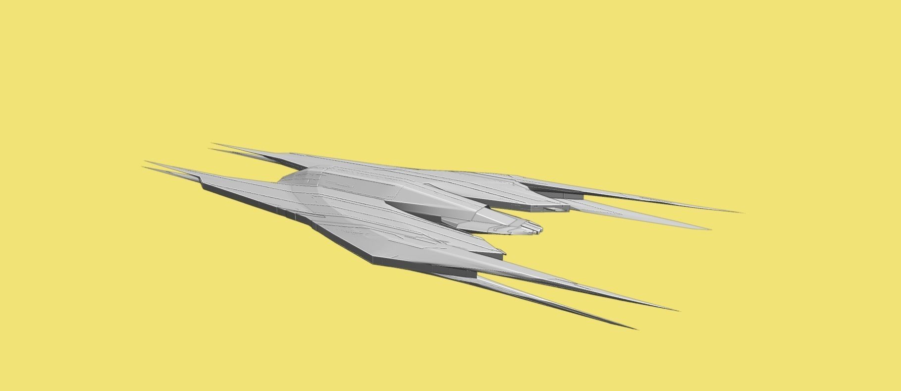 Raider Spaceship 3D model_29