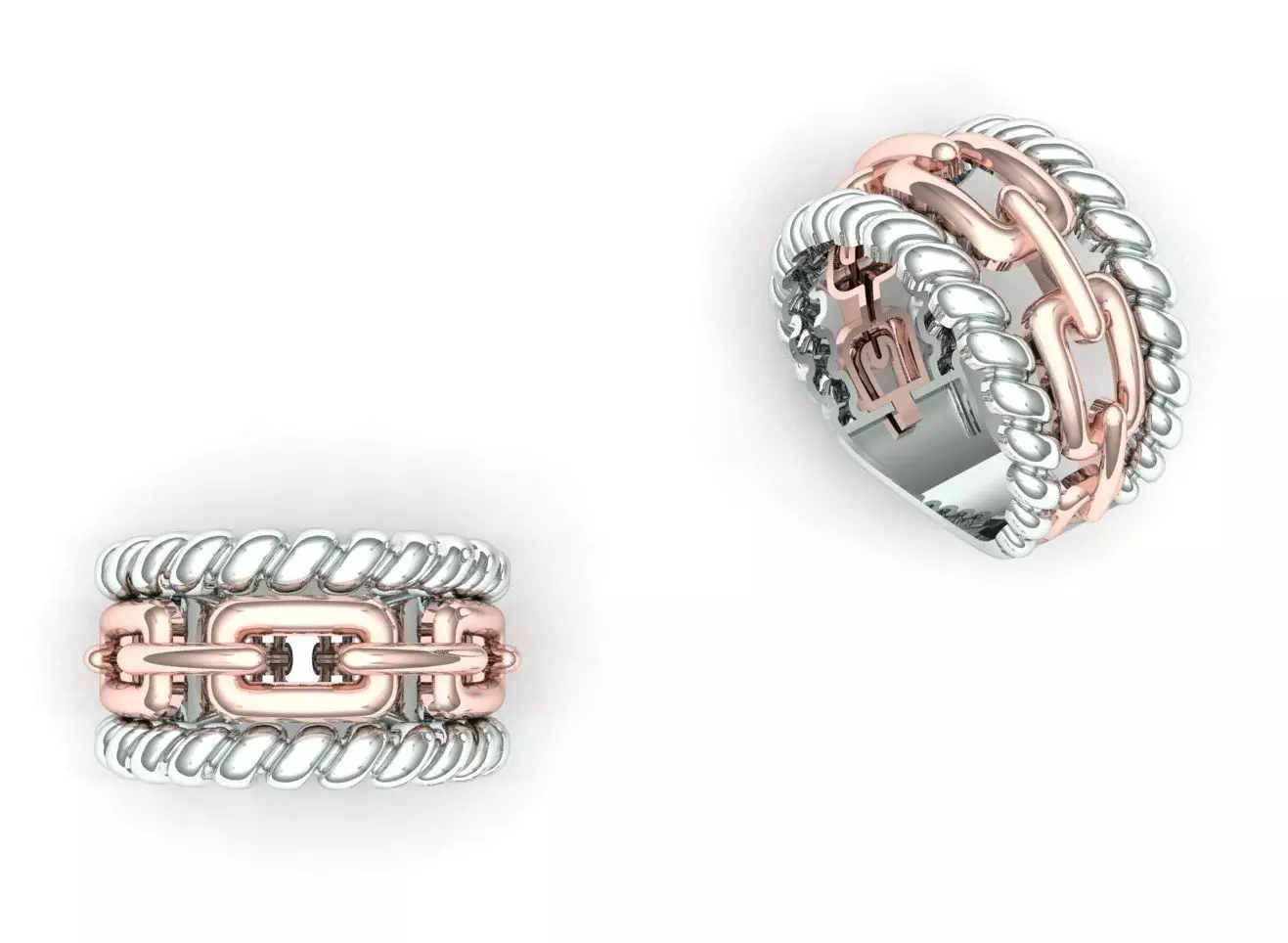 Portofino womens ring 3D print model