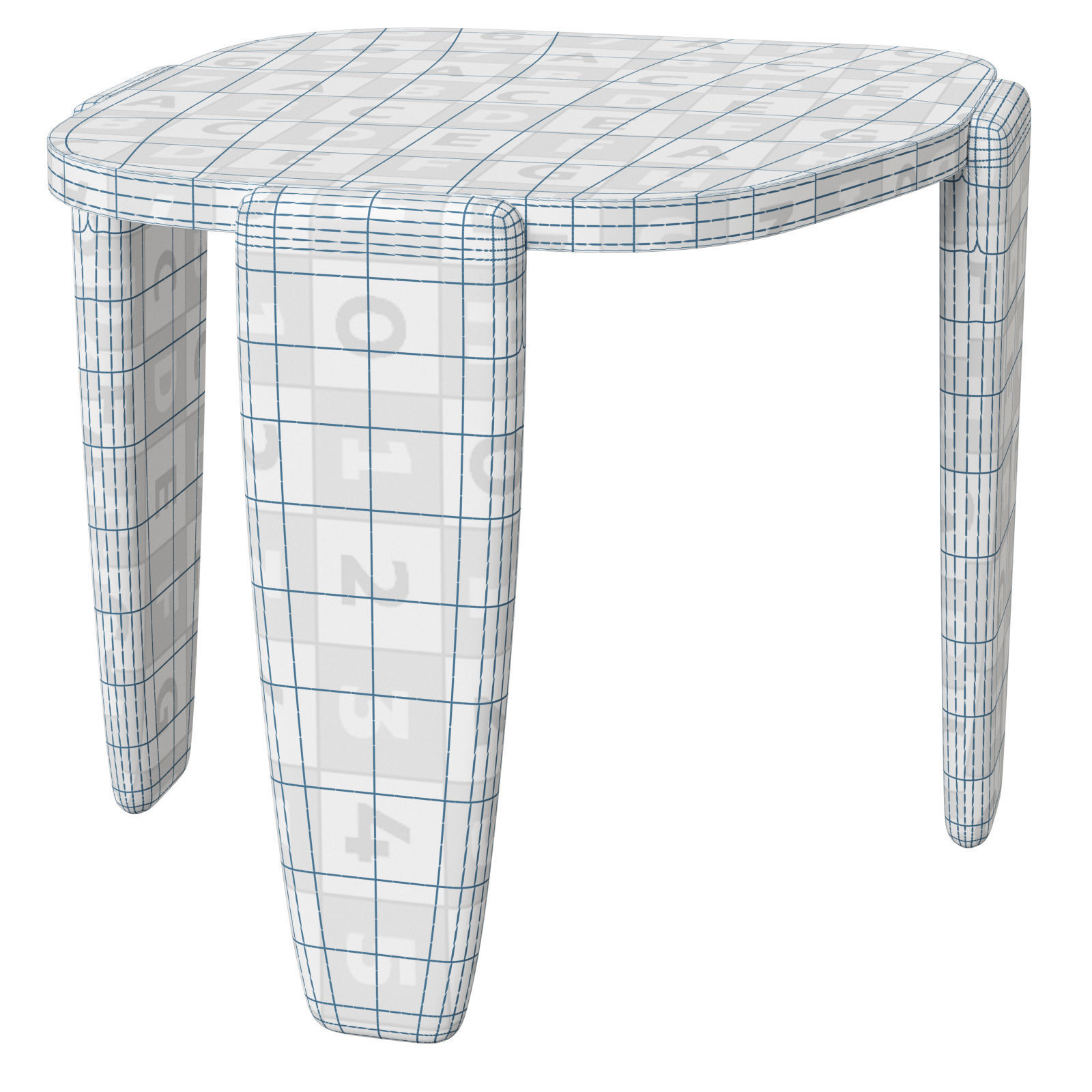 David Shaw Bode side table 3D model_4