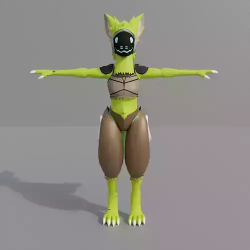 3D Furry Vrchat Model 