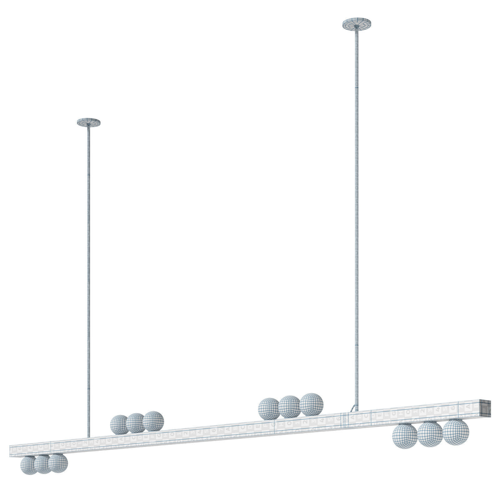 Stephane Parmentier pendant lamp Cointrin 3D model_7