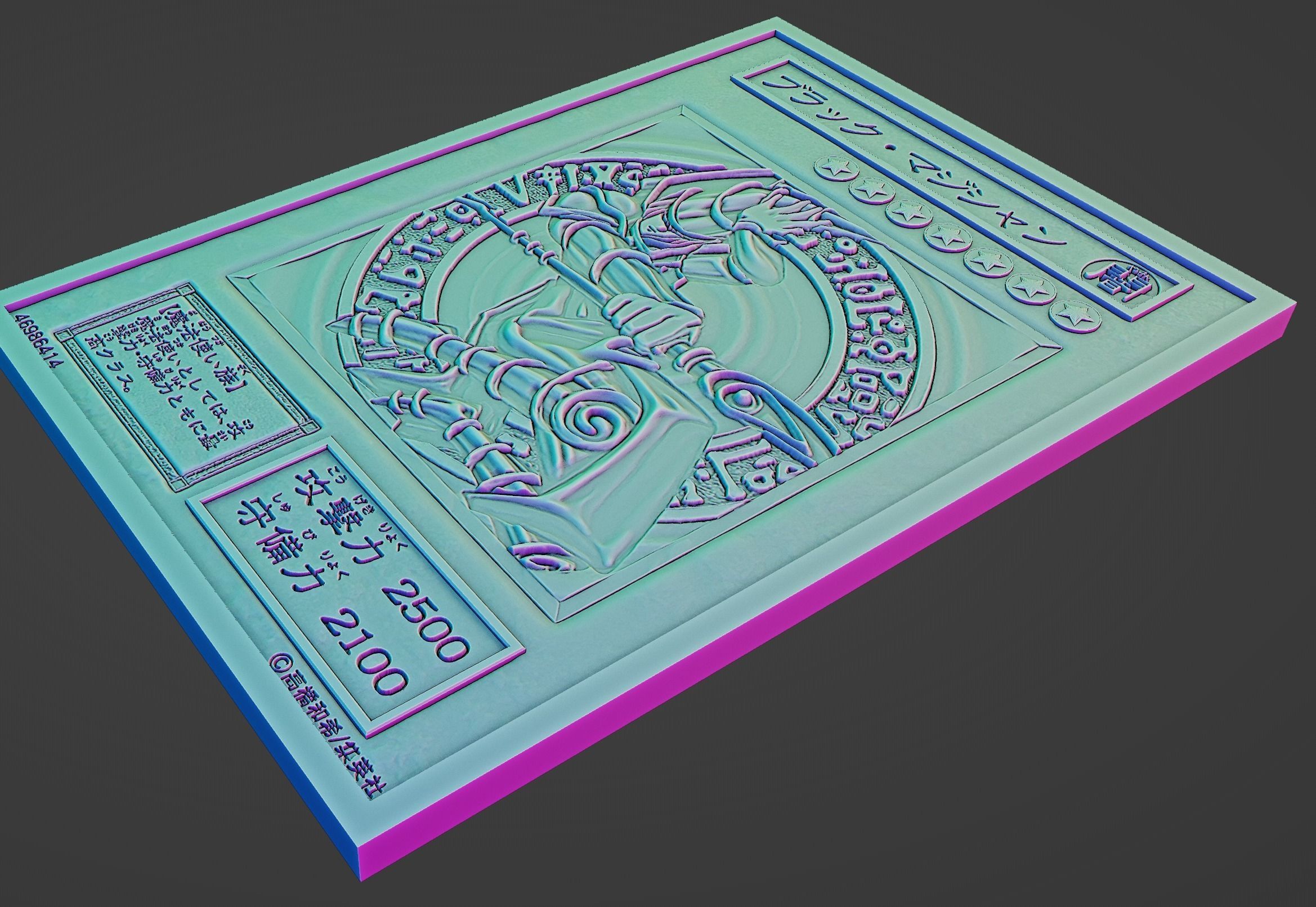 DARK MAGICIAN-JAPANESE - YU-GI-OH 3D print model_11