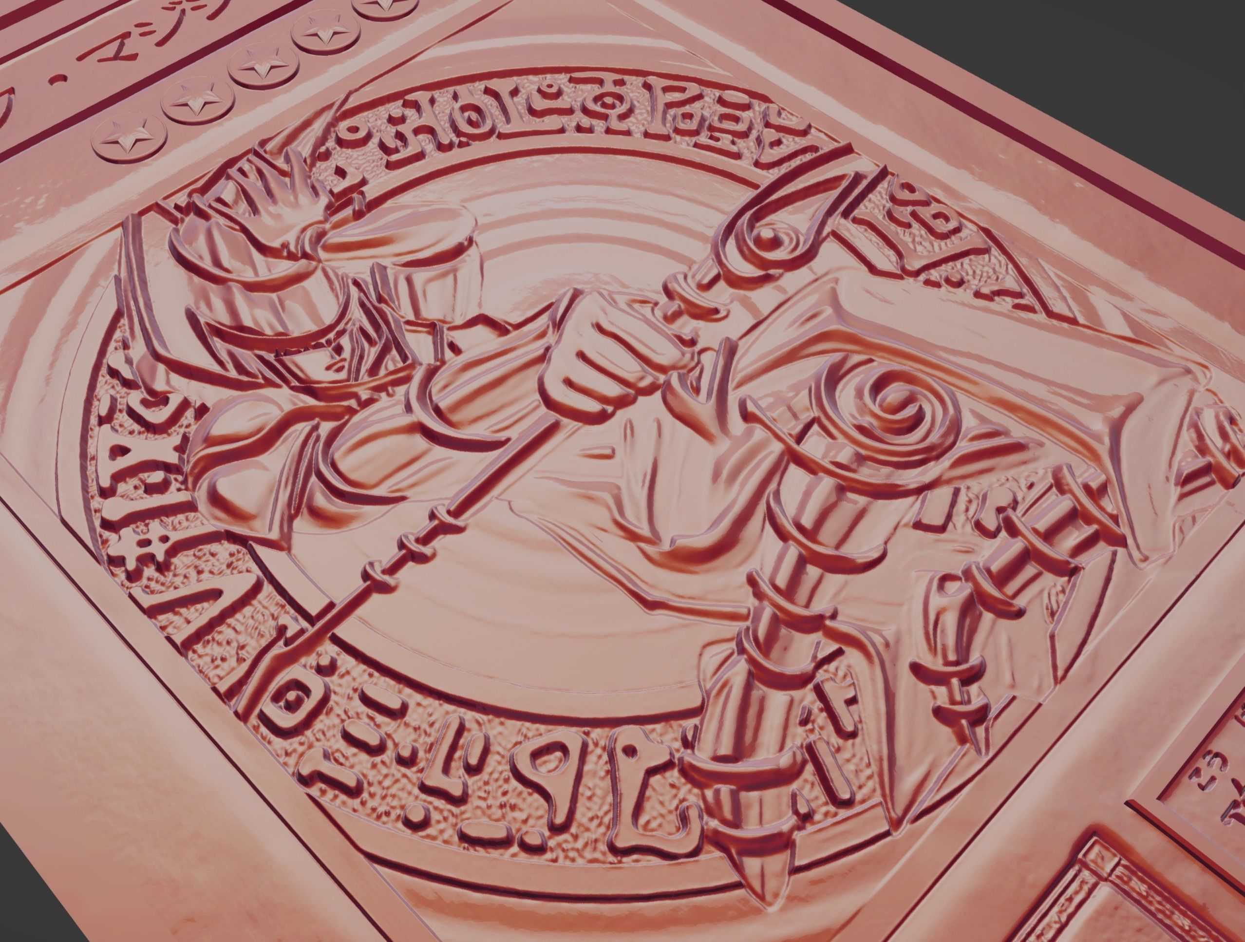 DARK MAGICIAN-JAPANESE - YU-GI-OH 3D print model_8