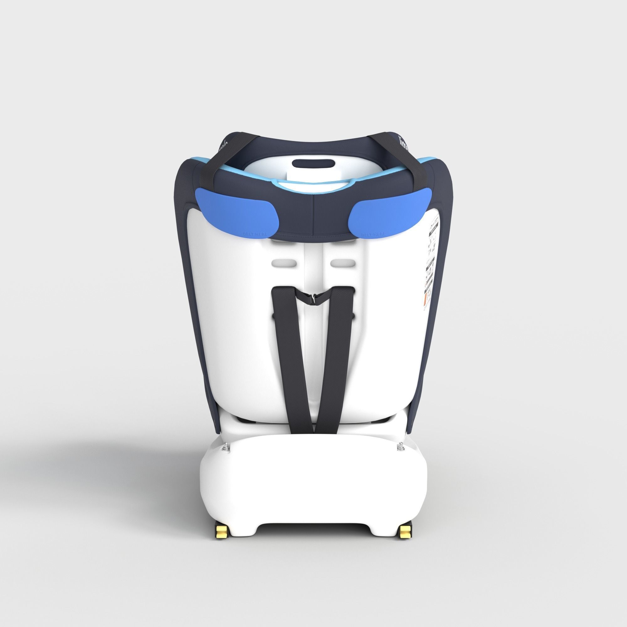 CHILD SAFETY CAR SEAT 3D model_3