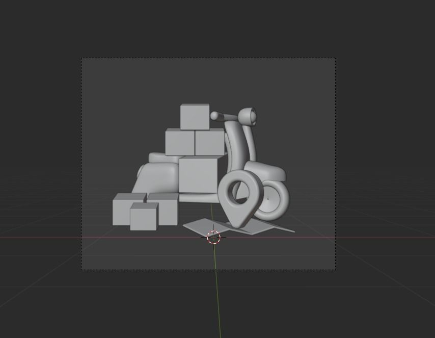 Online Delivery Service 3d Illustration Icon Pack 3D model_8