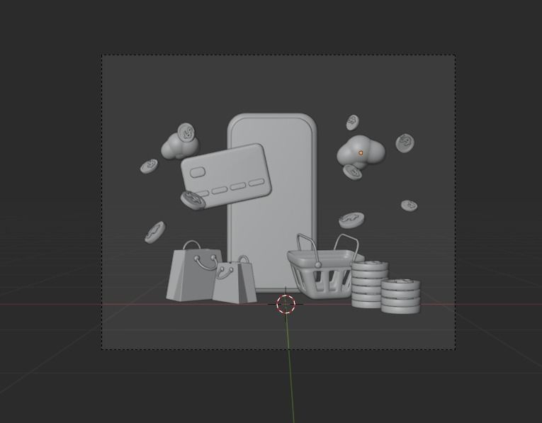 Online Delivery Service 3d Illustration Icon Pack 3D model_15