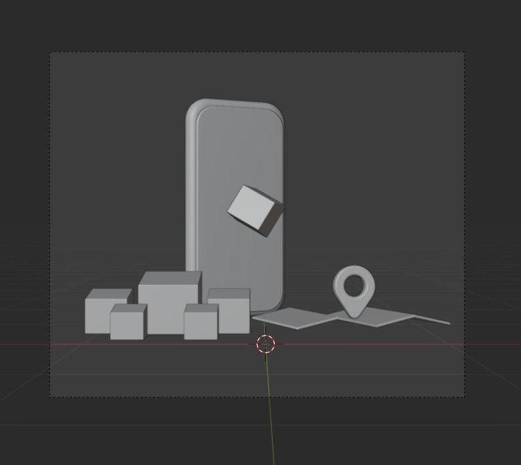 Online Delivery Service 3d Illustration Icon Pack 3D model_23